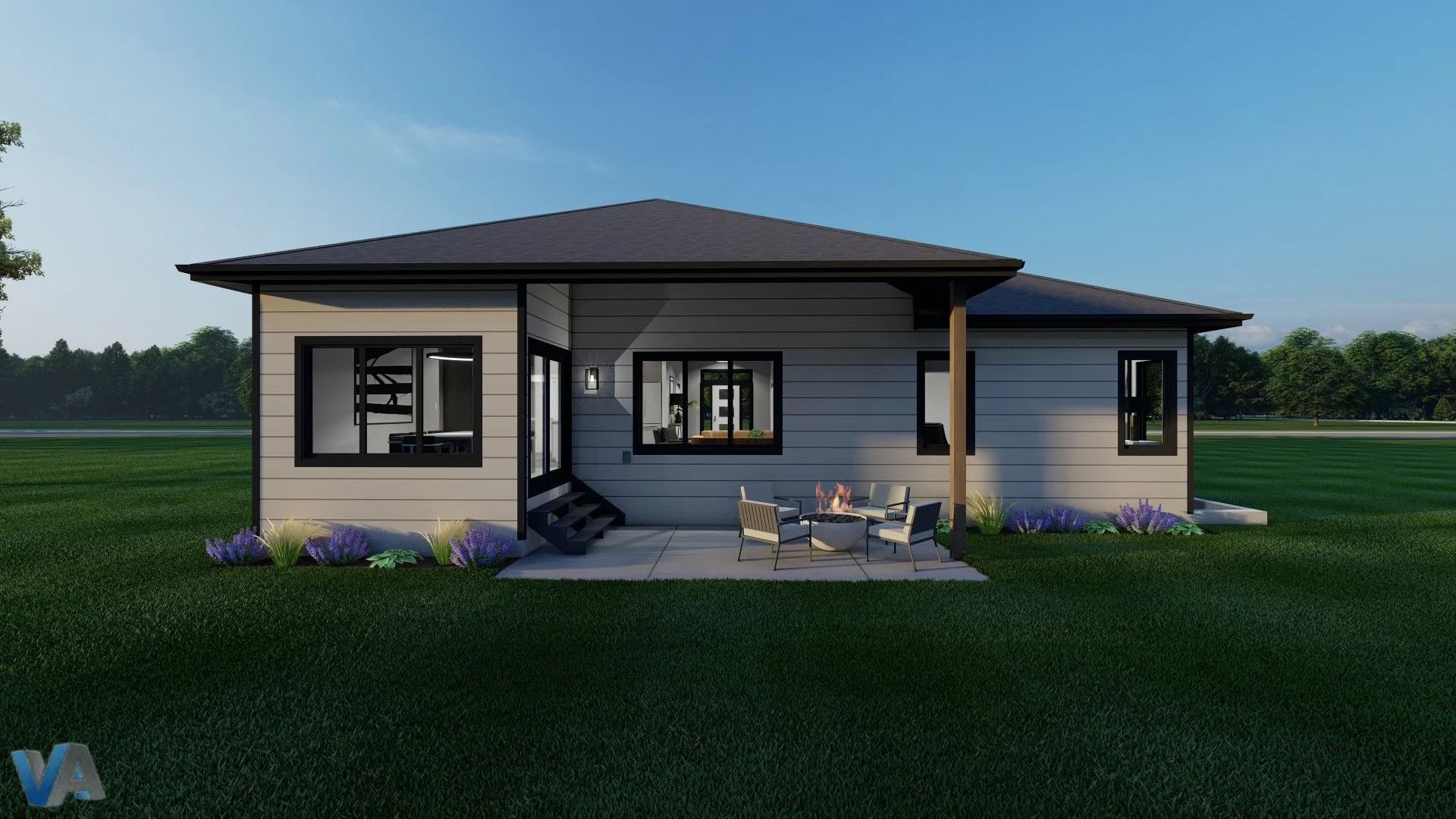 Anita Floor Plan Rendering - Hadley Custom Homes