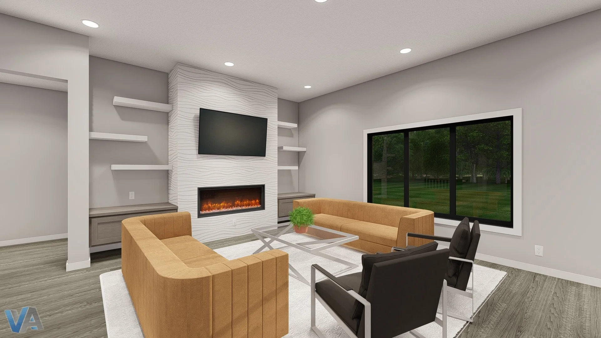 Anita Floor Plan Rendering - Hadley Custom Homes