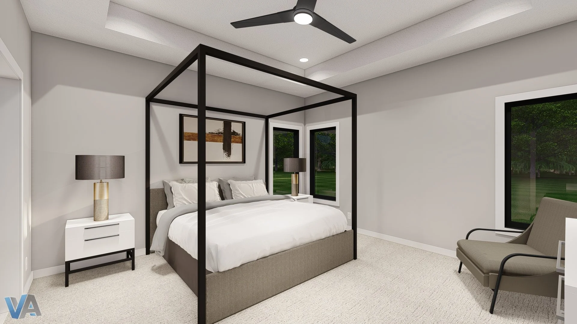 Anita Floor Plan Rendering - Hadley Custom Homes