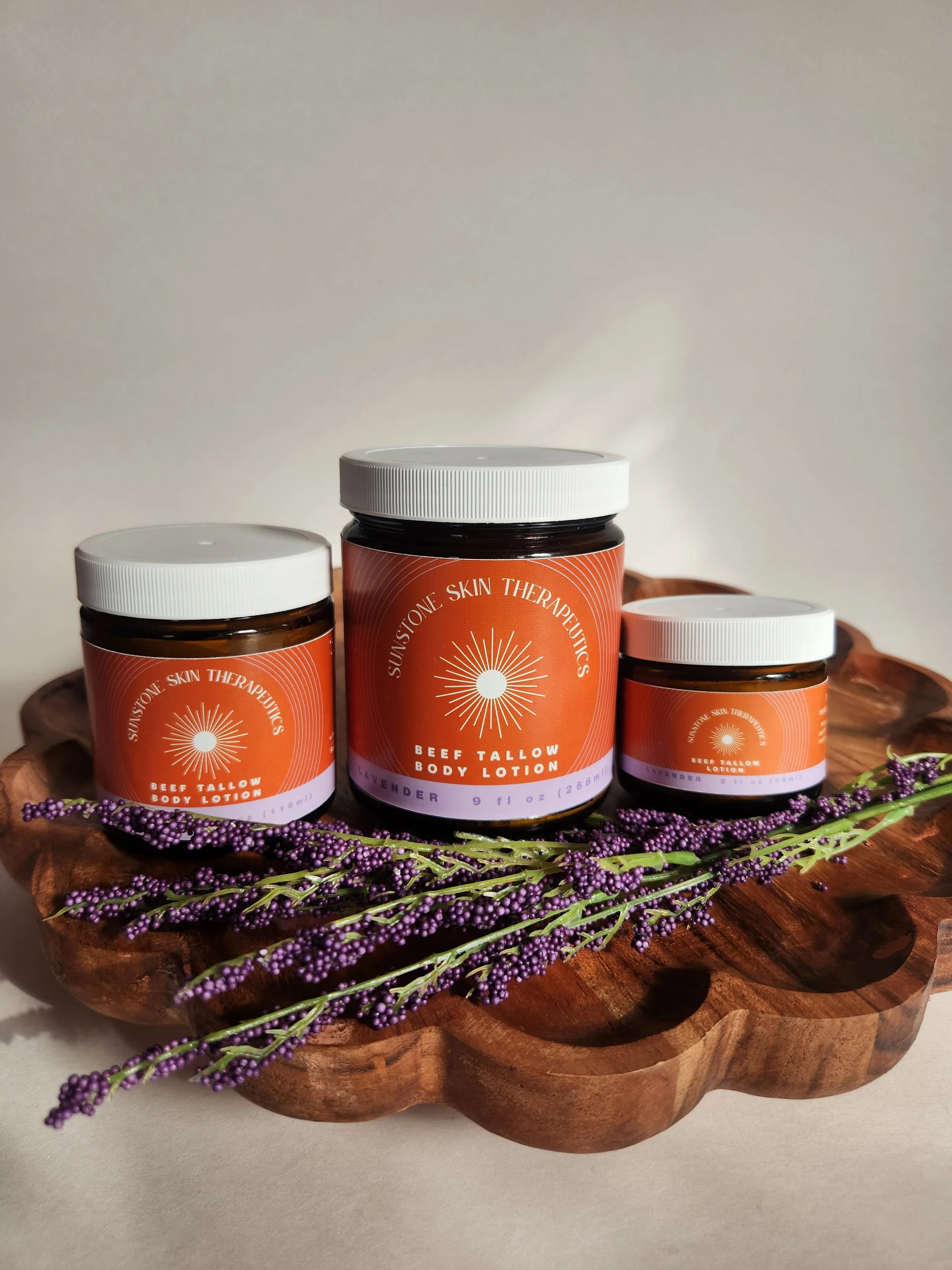 Lavender Beef Tallow Body Lotion