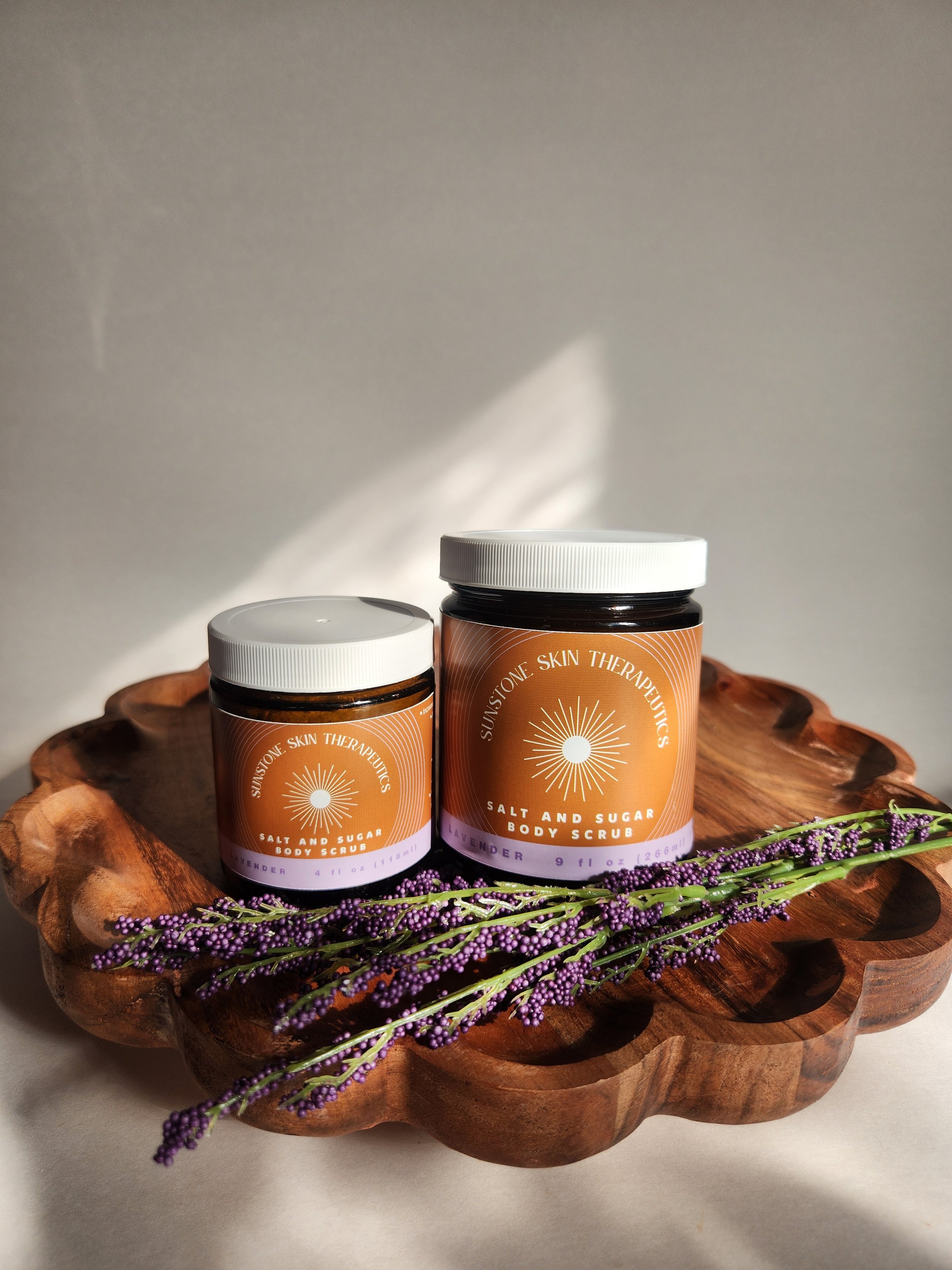 Lavender Salt and Sugar Scrub