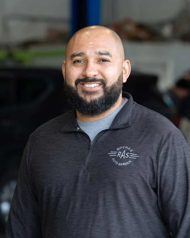 Auto technician at Rocha’s Auto Service in Redding CA servicing hybrid vehicles