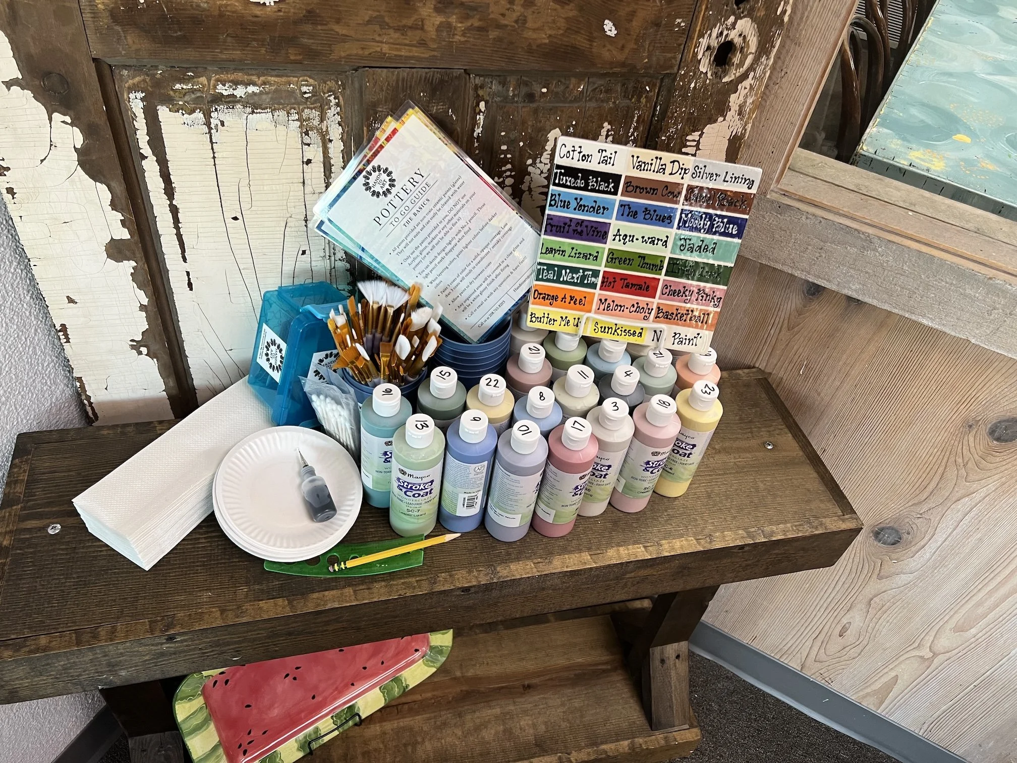 How to paint your own pottery at home: introducing our take-home Party in a Box