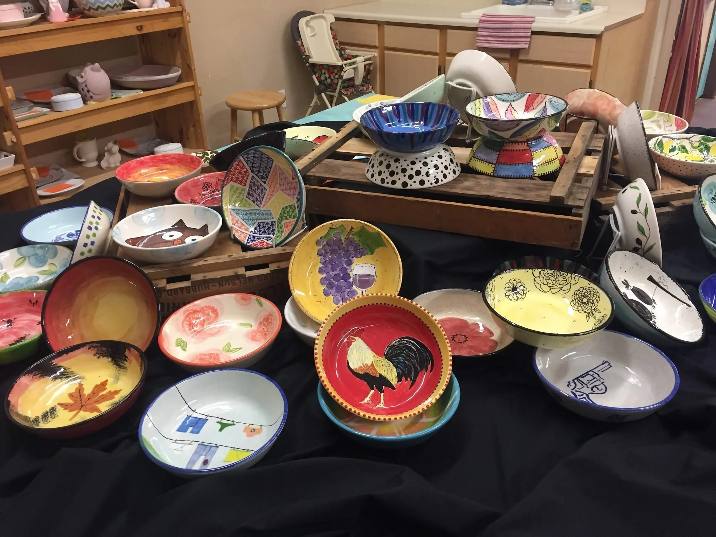 Collection of finished pottery