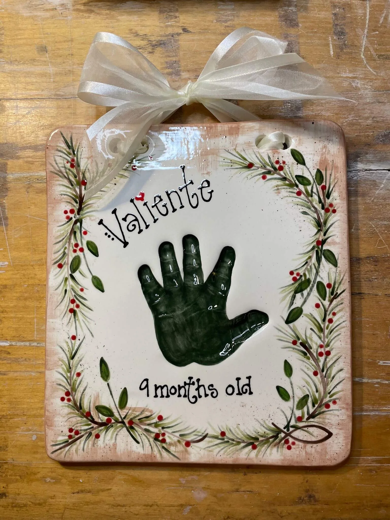 Single hand clay impression