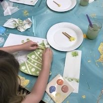 Painting pottery