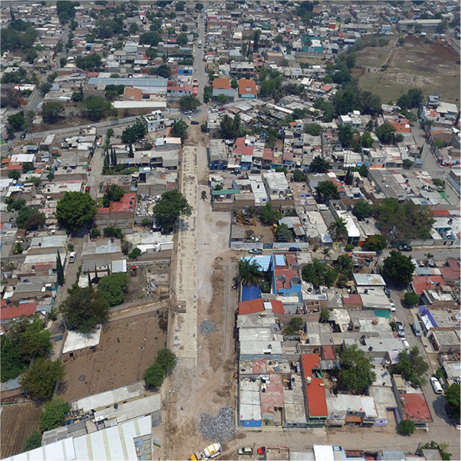 SISTEMA DE RETENCIÓN DE AGUA PLUVIAL RÍO GRANDE TLAQUEPAQUE, JALISCO manufacturado con tubería HEL-COR® CONTECH MÉXICO
