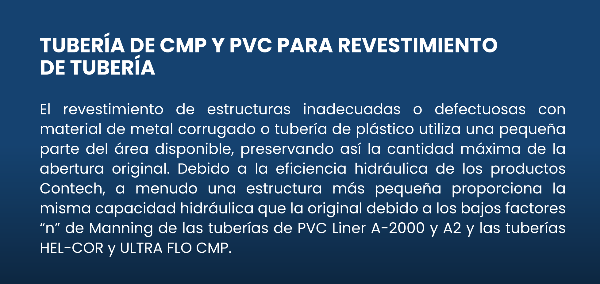 Tubería de acero corrugado para alcantarillas, canales y cercamientos de zanjas. ULTRAFLO CONTECH MÉXICO