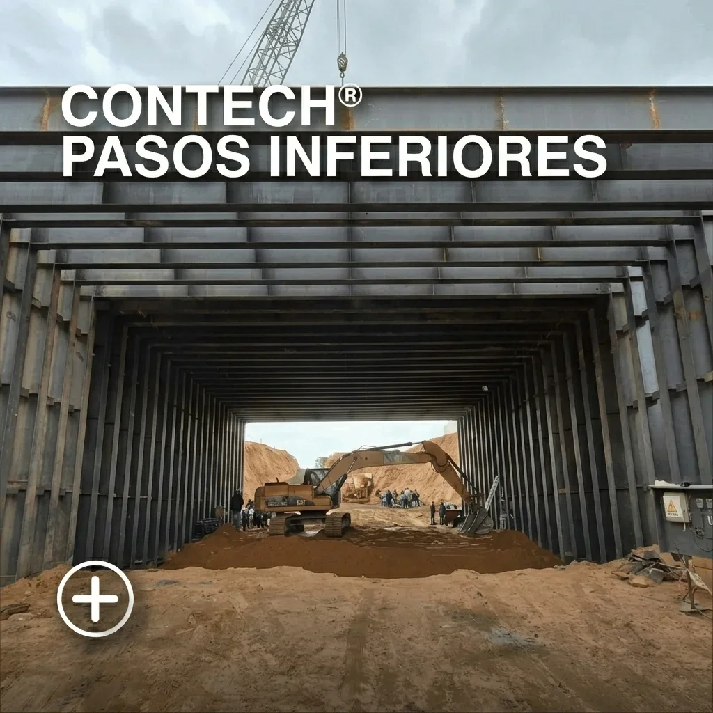 Imagen de puente realizado vigas de acero a través de método de hincado