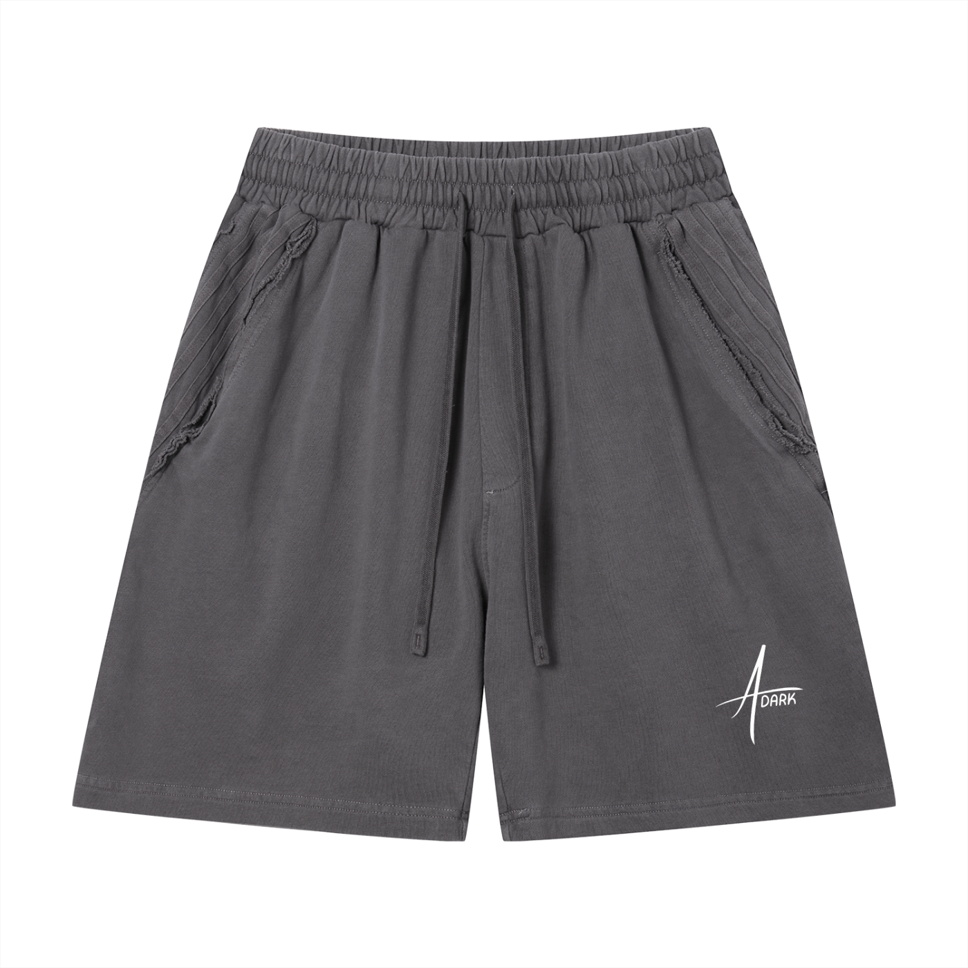Unisex Vintage Wash Raw Edge Shorts