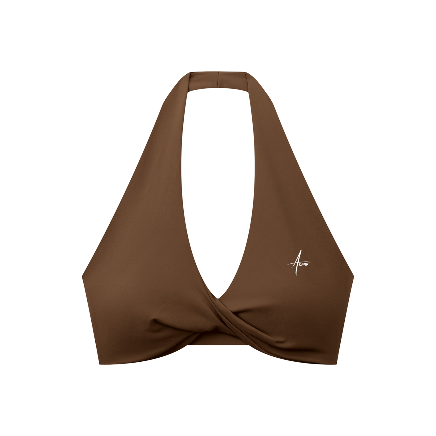 Women's Pleated Halter Sports Bra