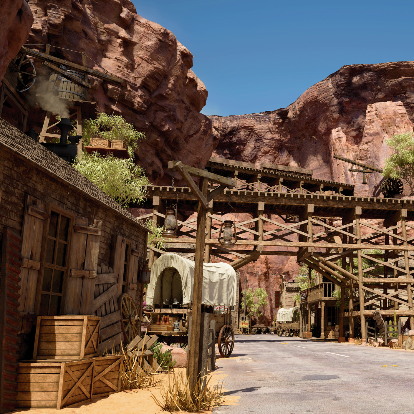UNREAL Wild West Set Dressing