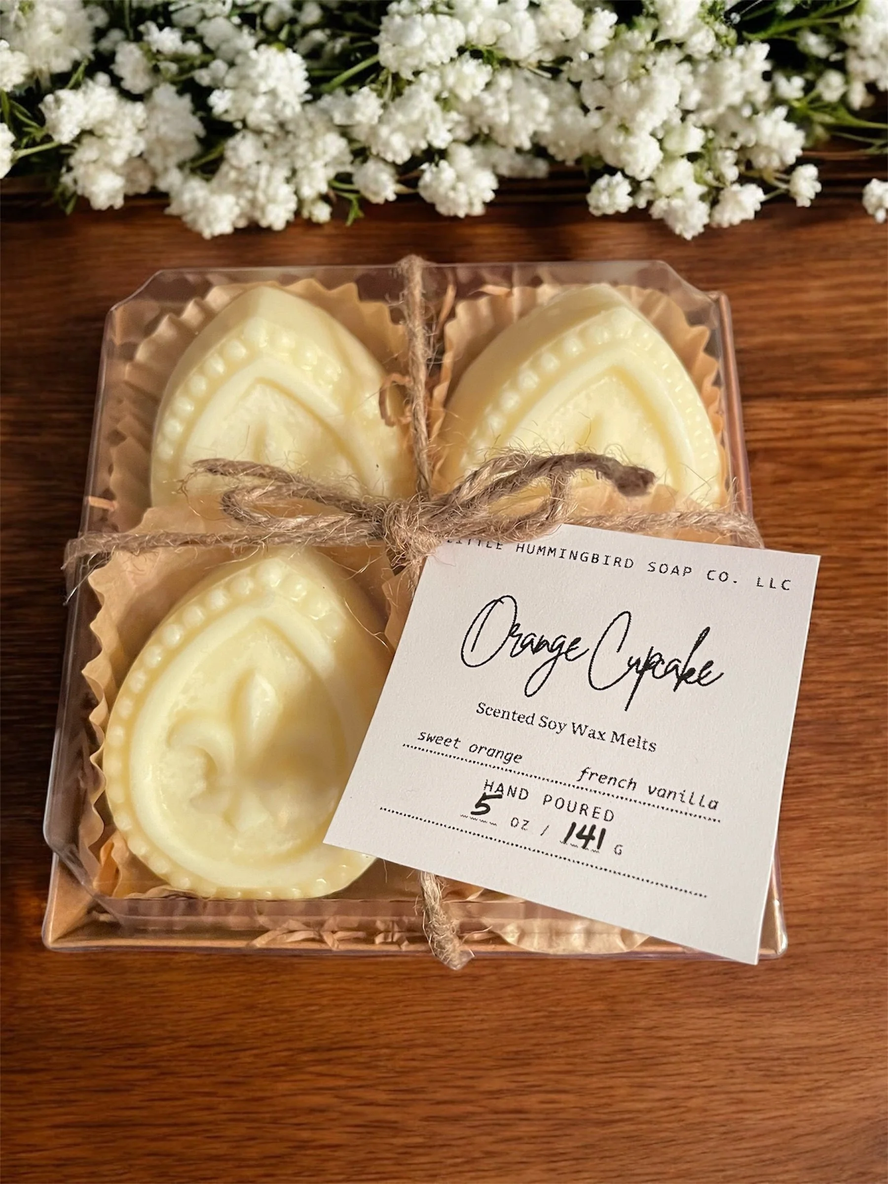 Fleur-De-Lis Wax Melts + Orange Cupcake