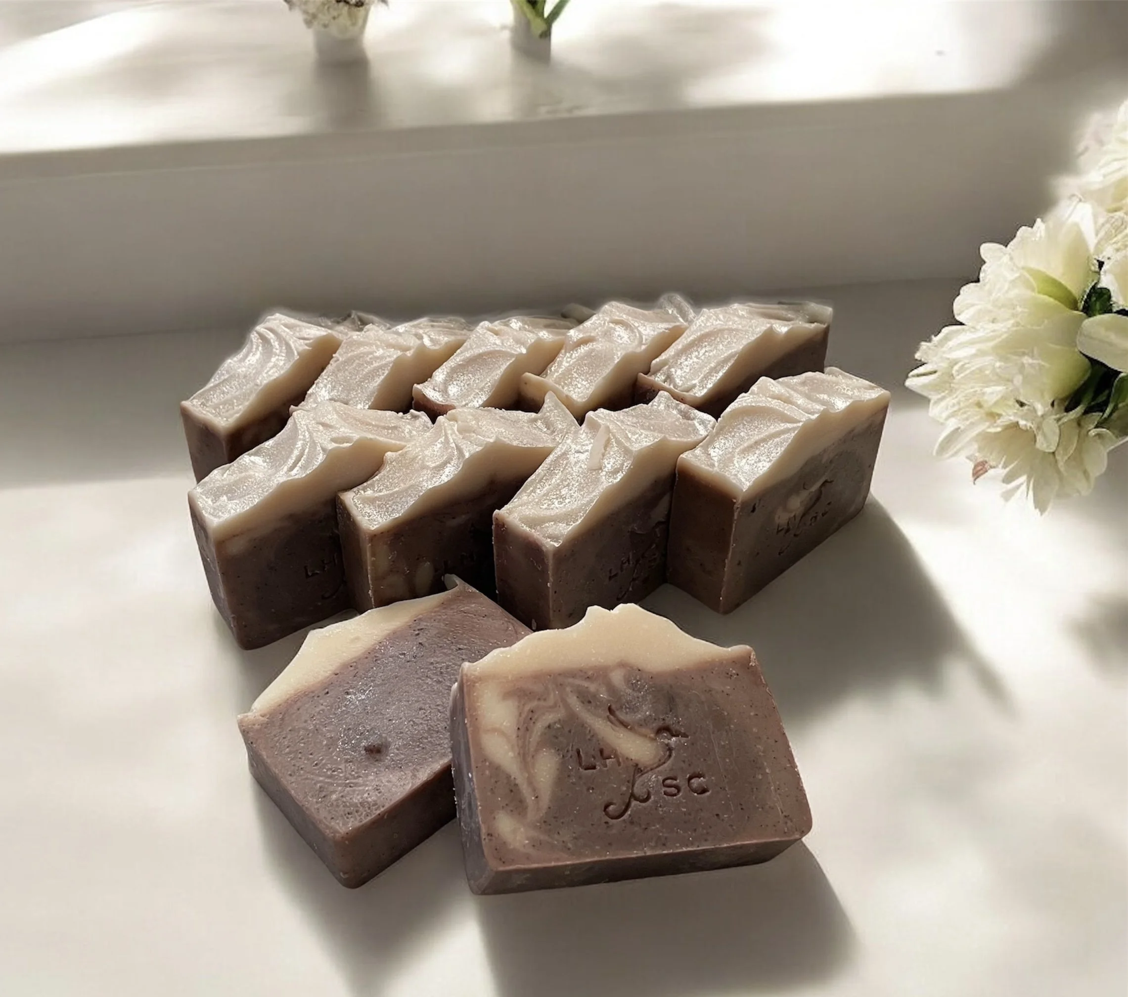 Goat's Milk & Tallow Coffee Scrub Soap + Peppermint Mocha