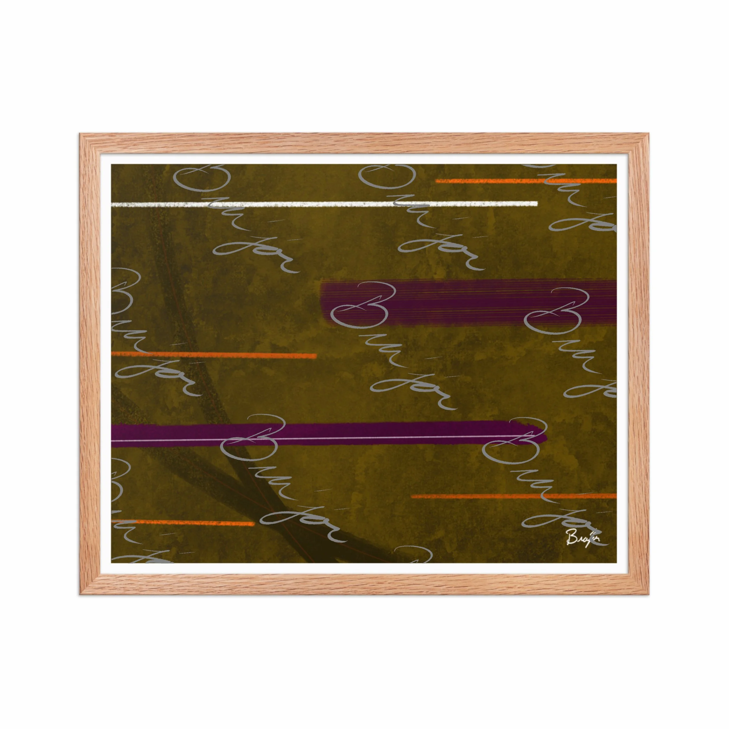 Framed Artwork - Title: Across