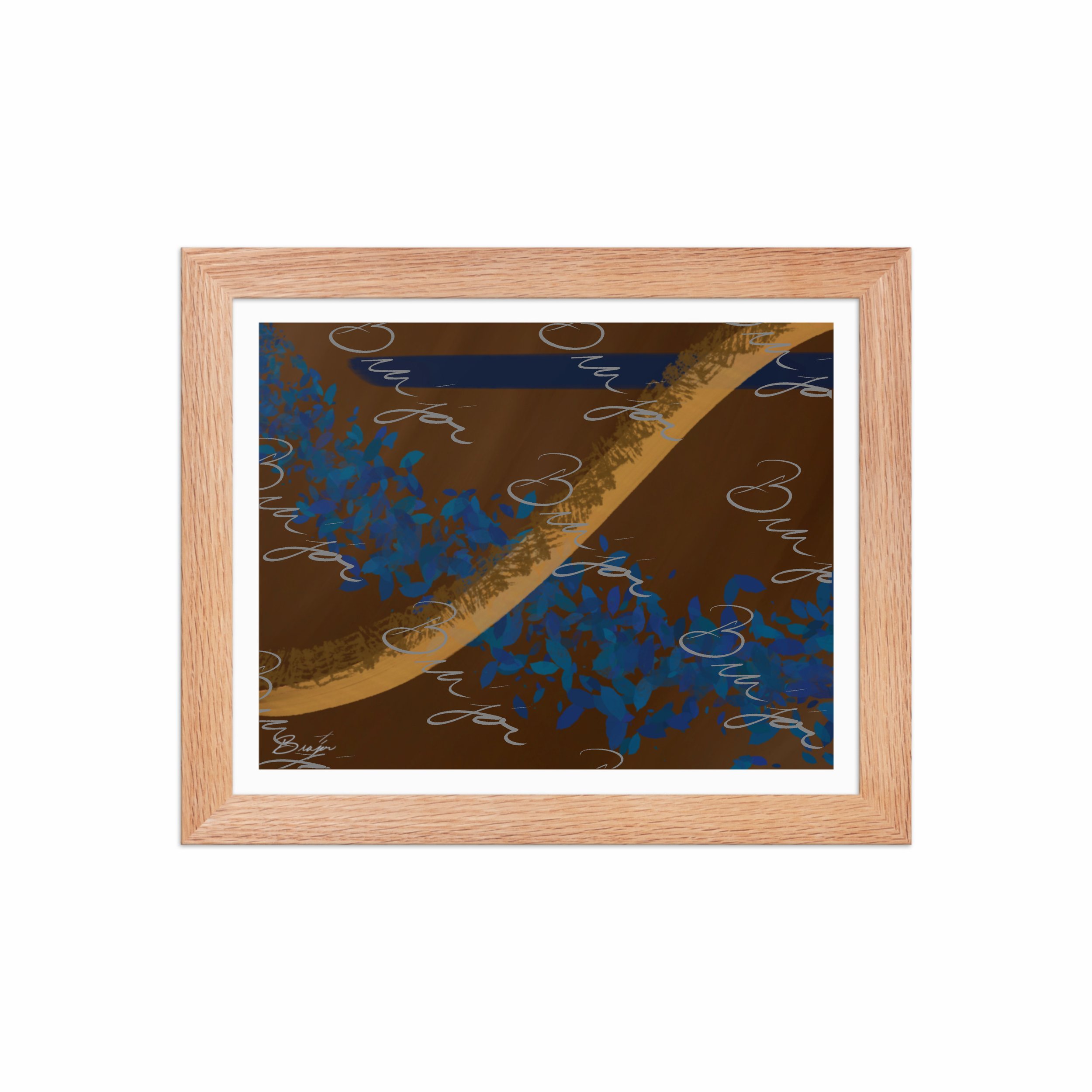 Framed Artwork - Title: Shower