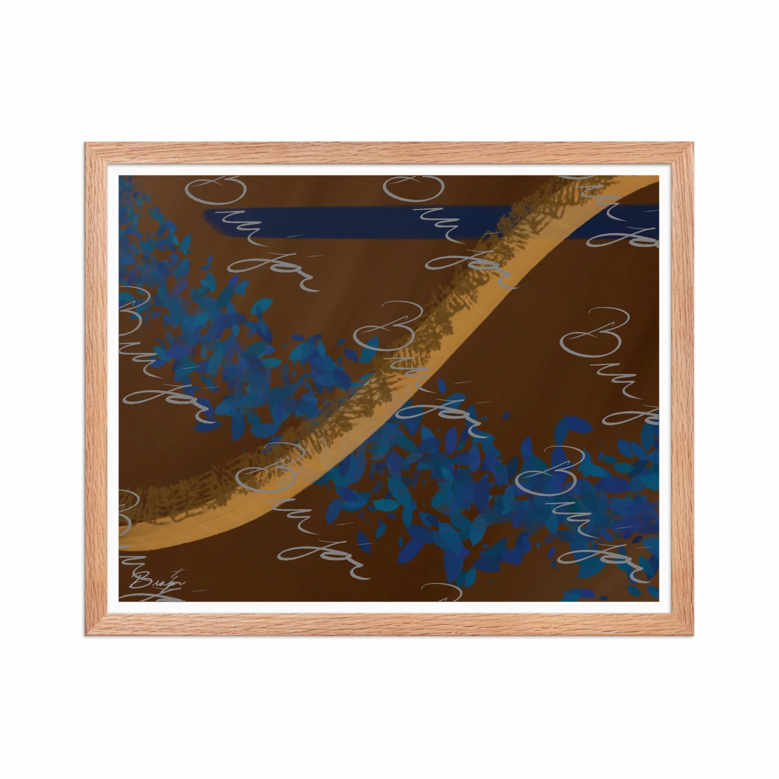 Framed Artwork - Title: Shower