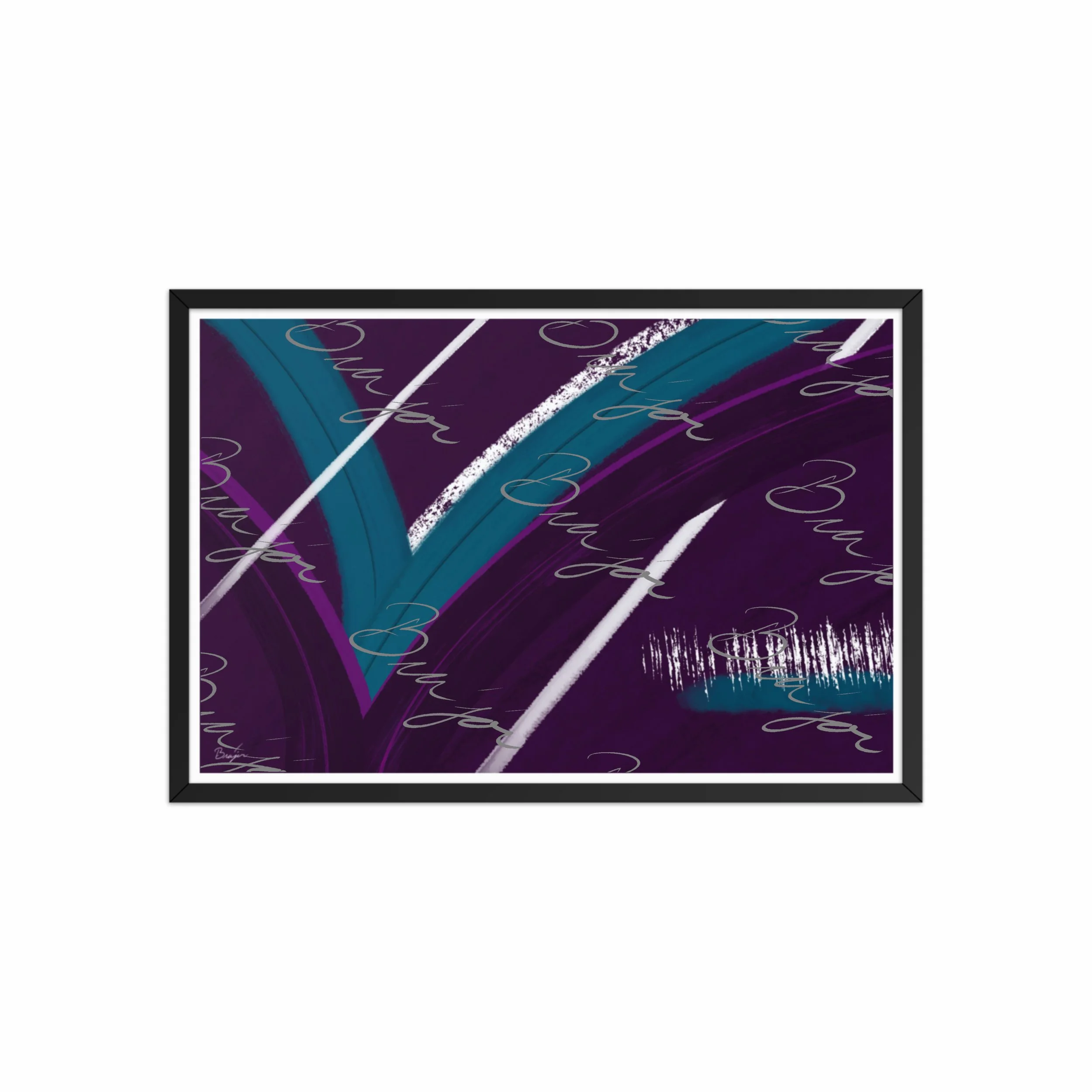 Framed Artwork - Title: Withdraw