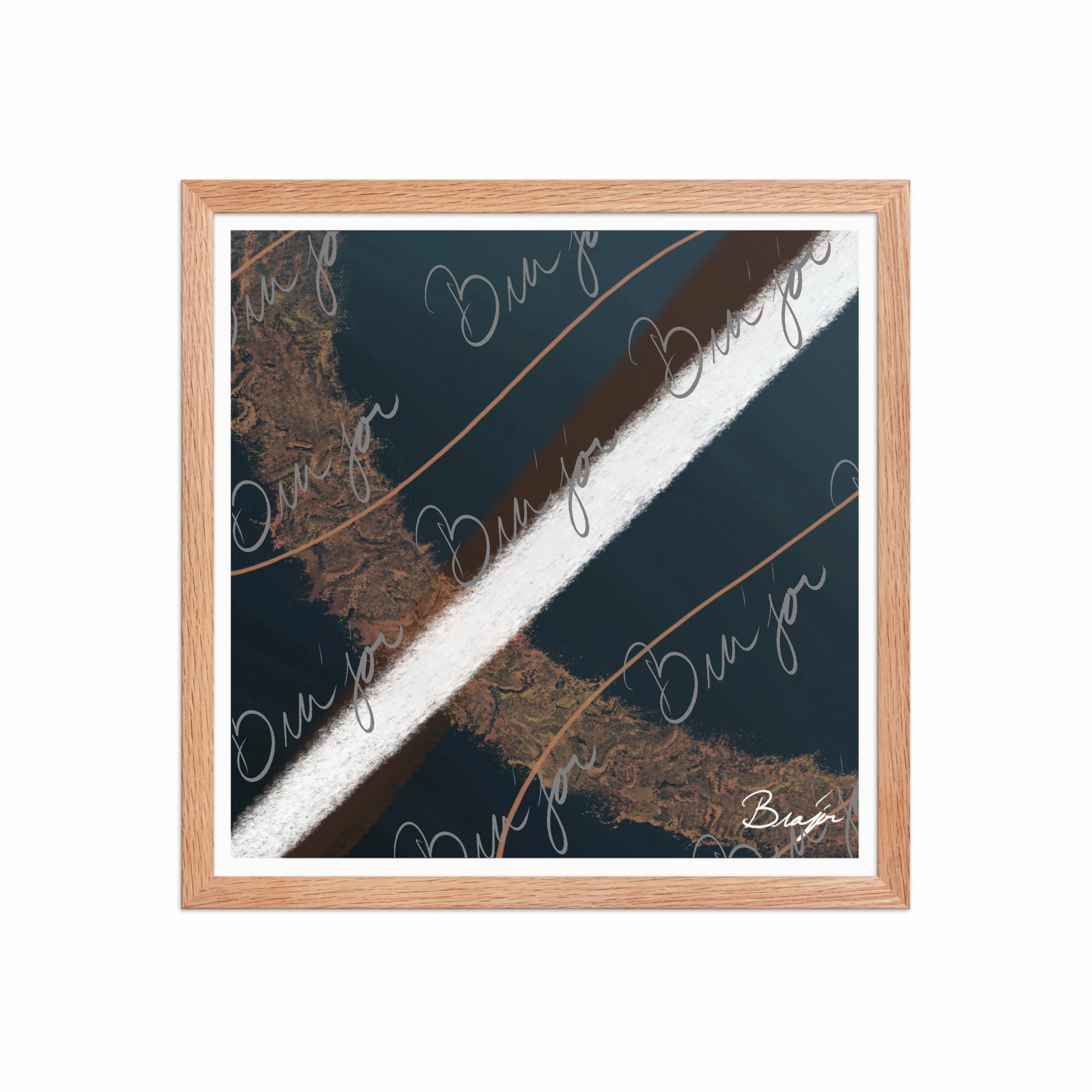 Framed Artwork - Title: Down