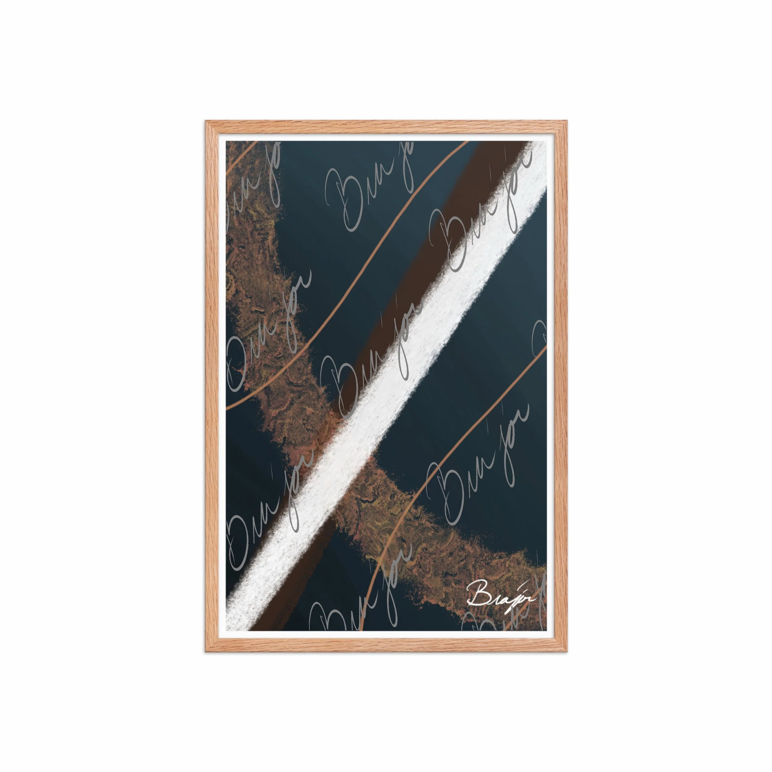 Framed Artwork - Title: Down