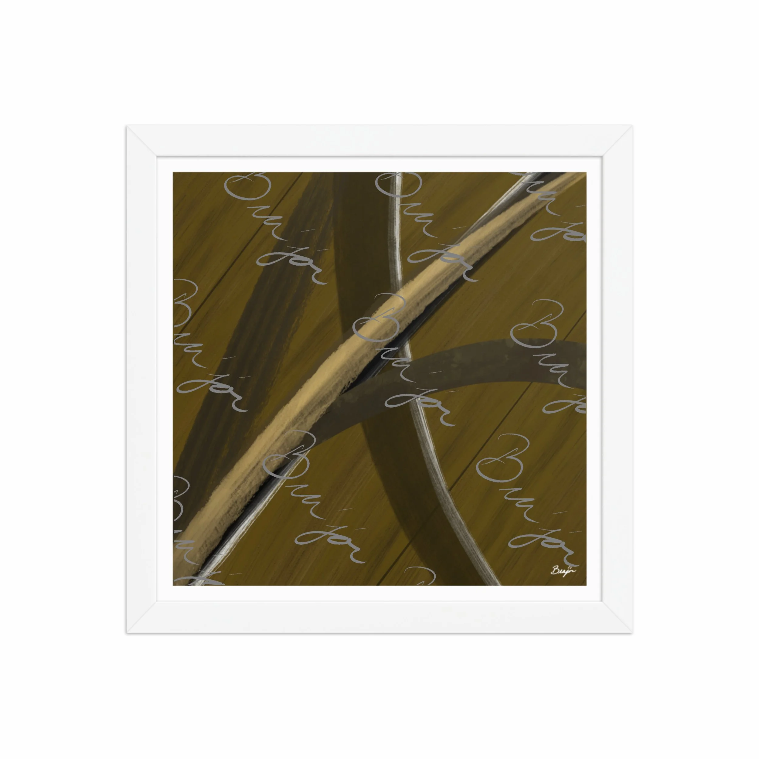 Framed Artwork - Title: Parting