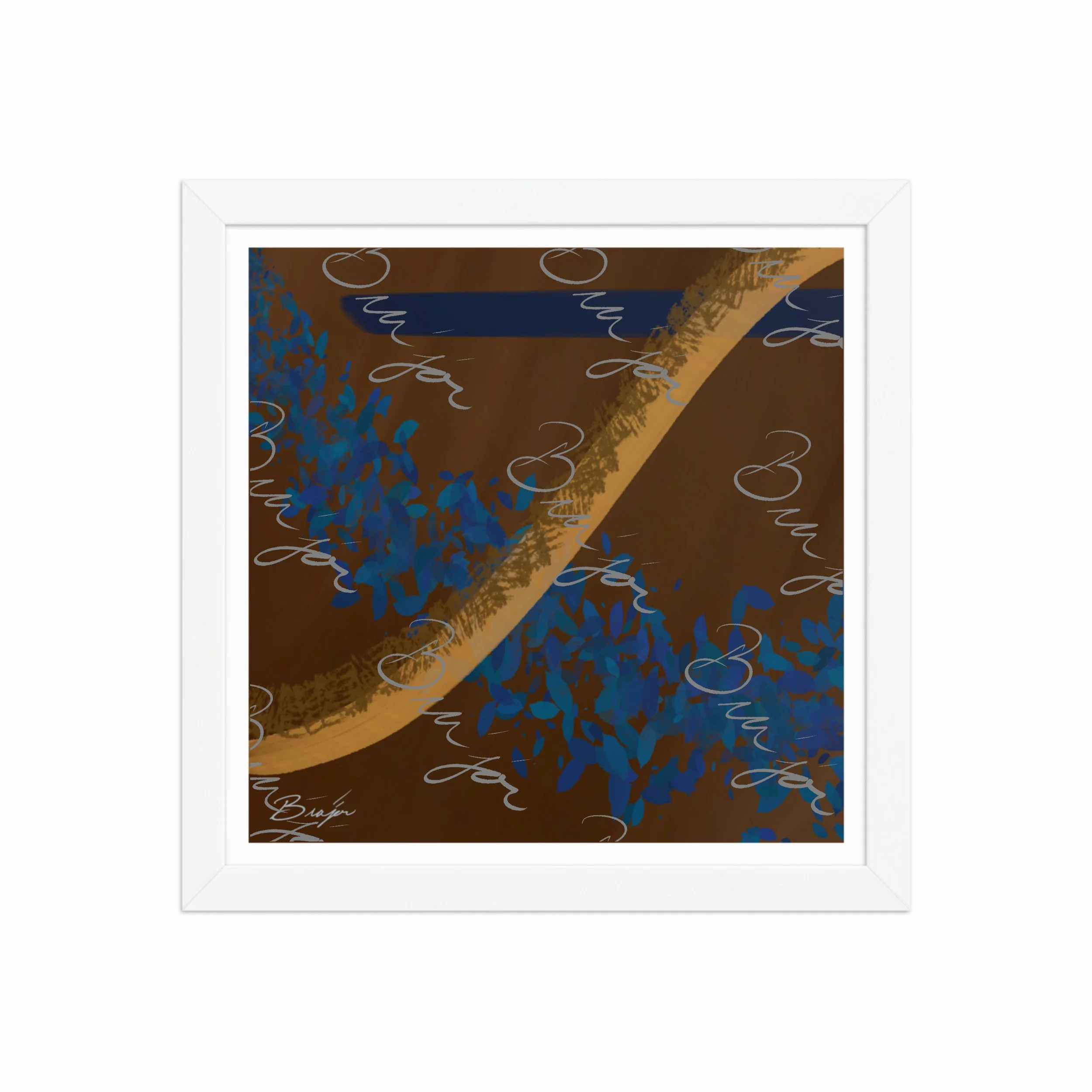 Framed Artwork - Title: Shower