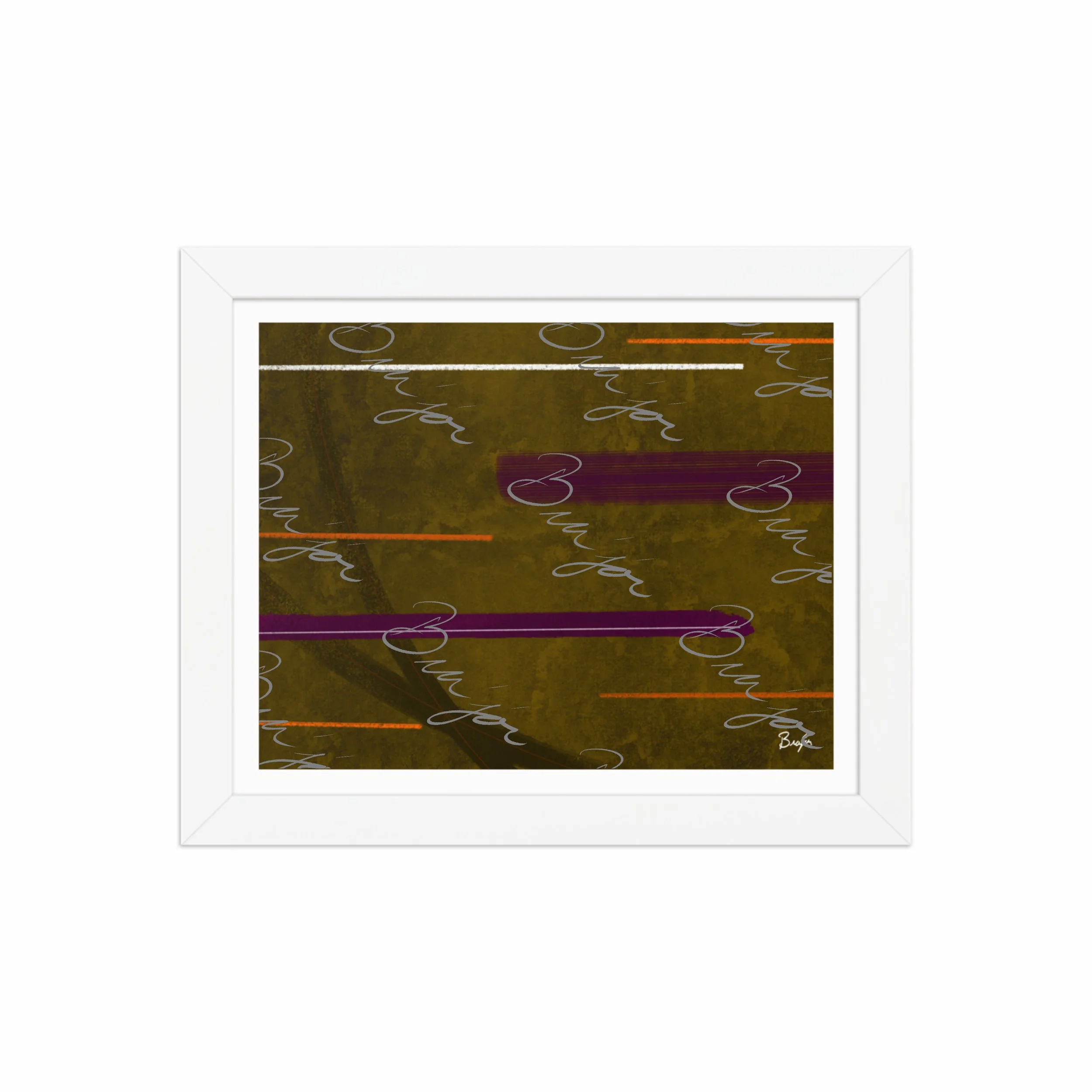 Framed Artwork - Title: Across