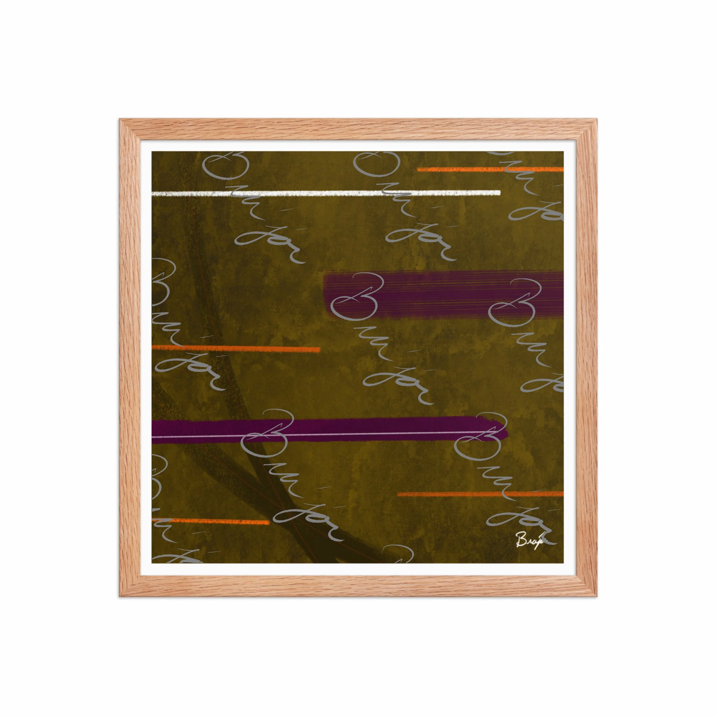 Framed Artwork - Title: Across