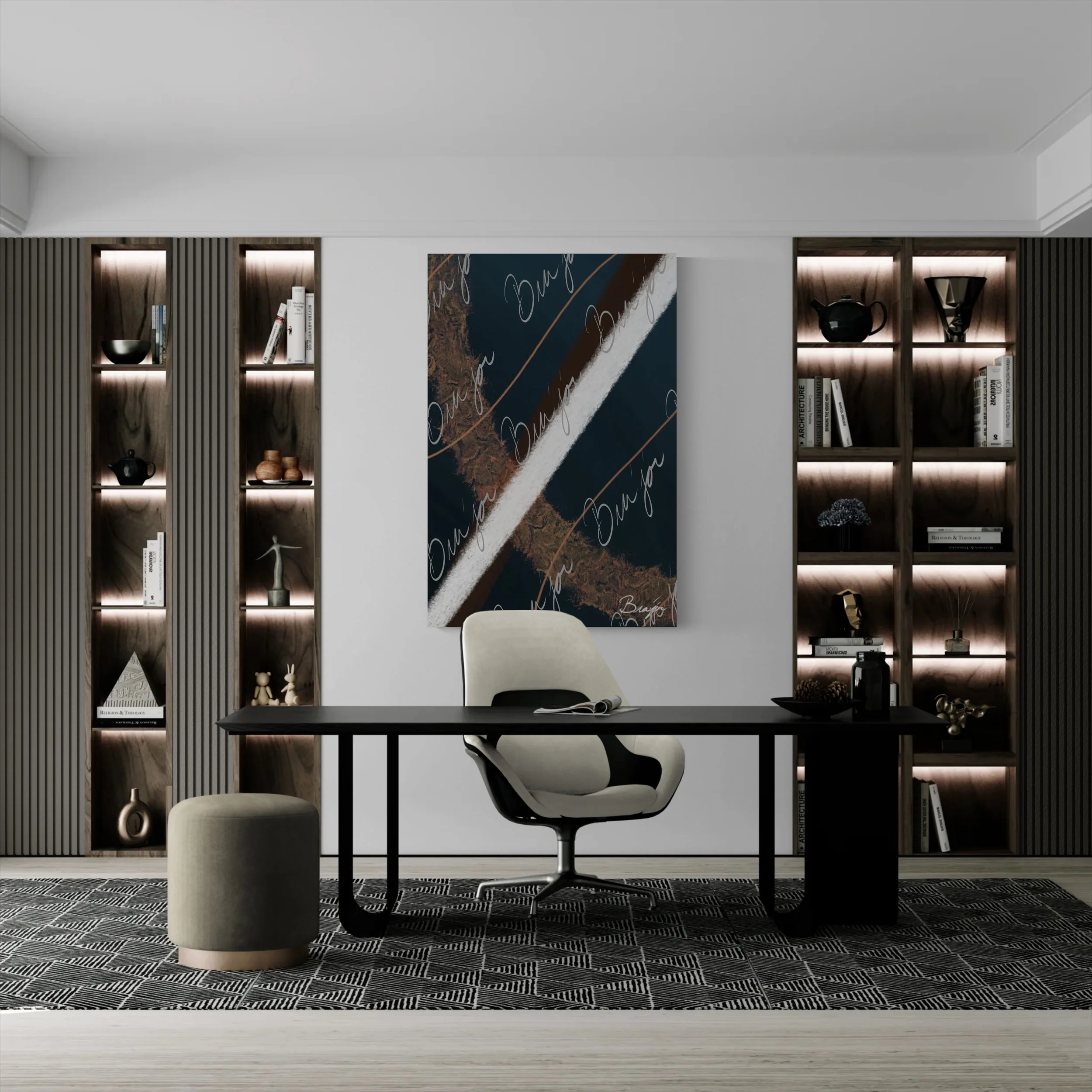 XL Canvas Wall Art - Title: Down