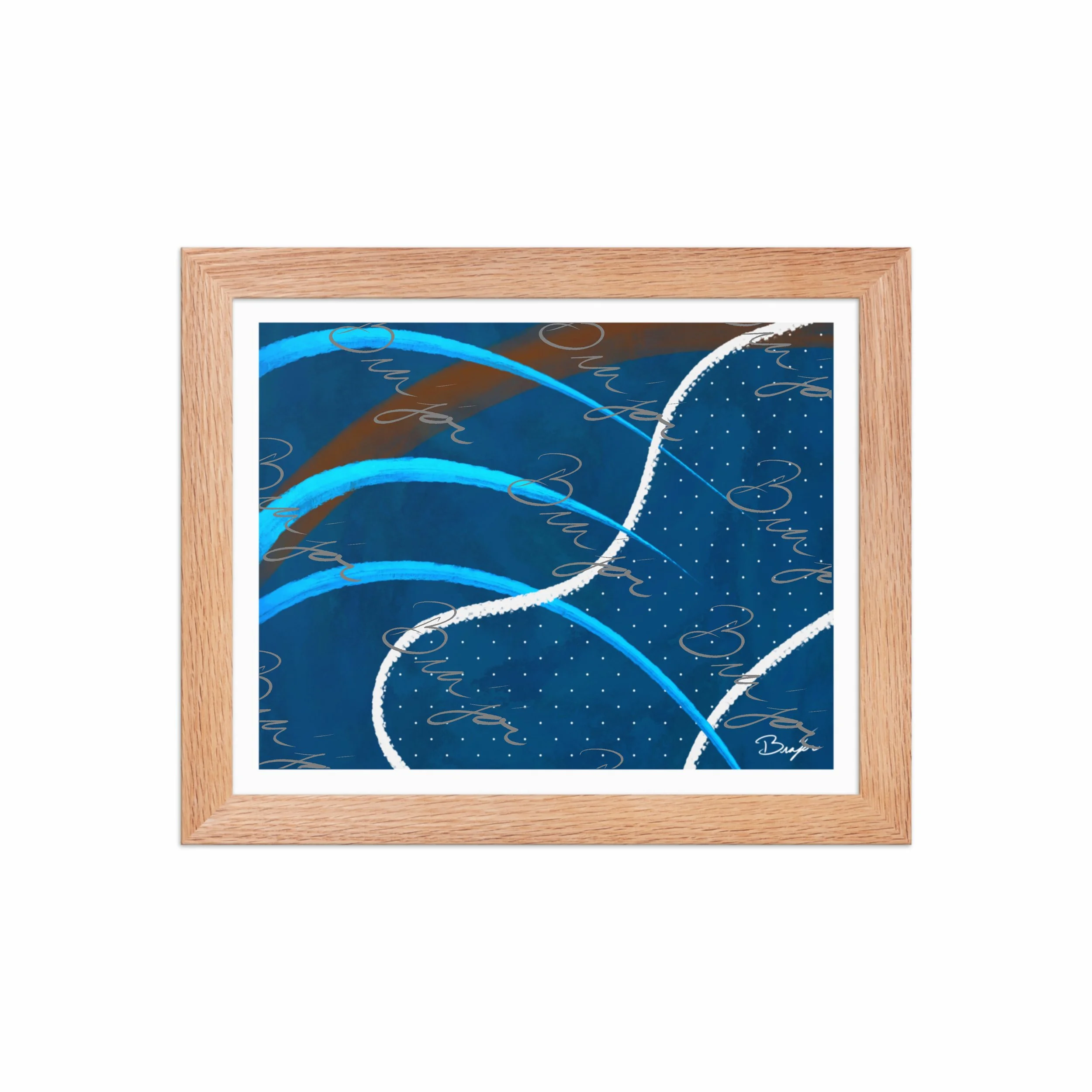 Framed Artwork - Title: Surface