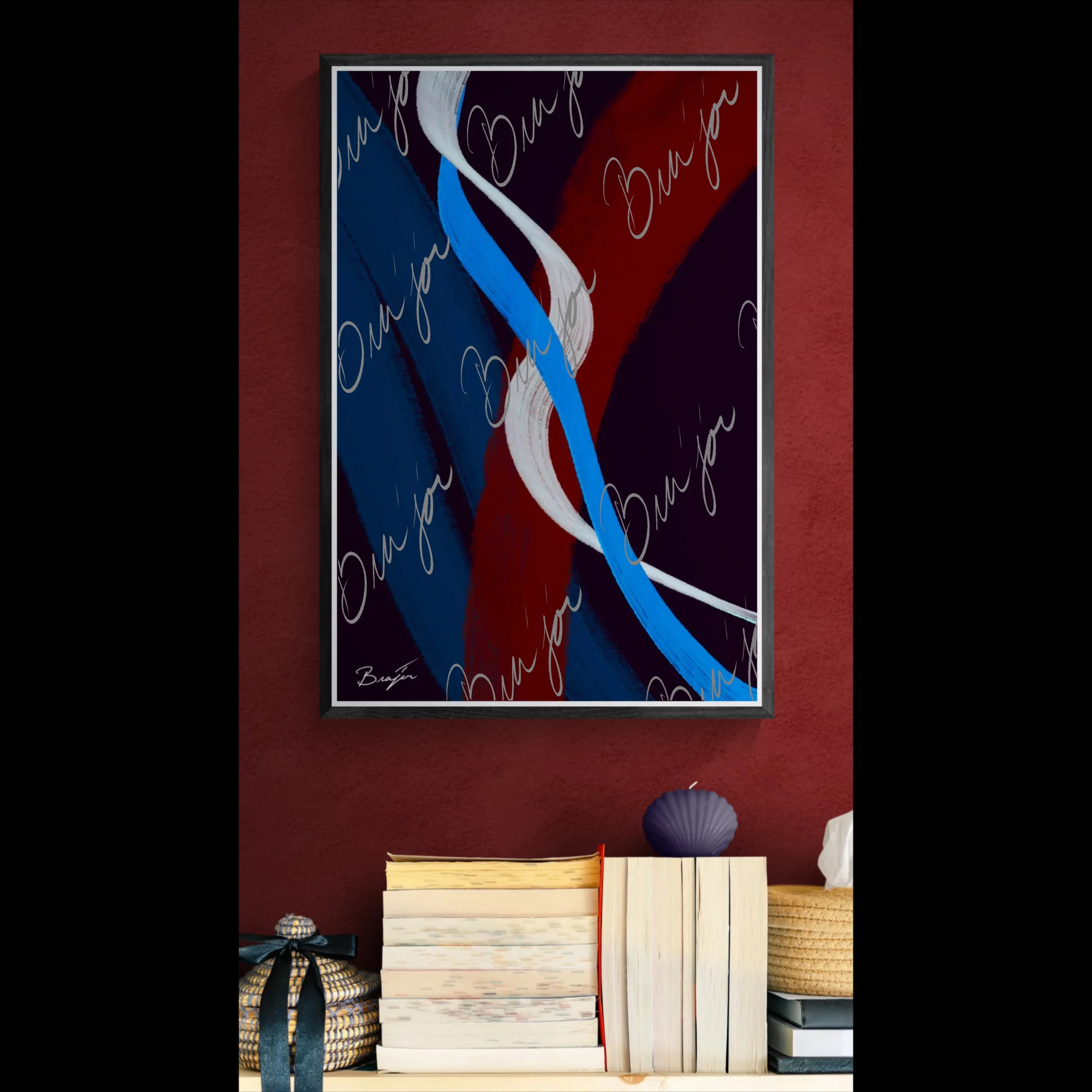 Framed Artwork - Title: Roads Ahead