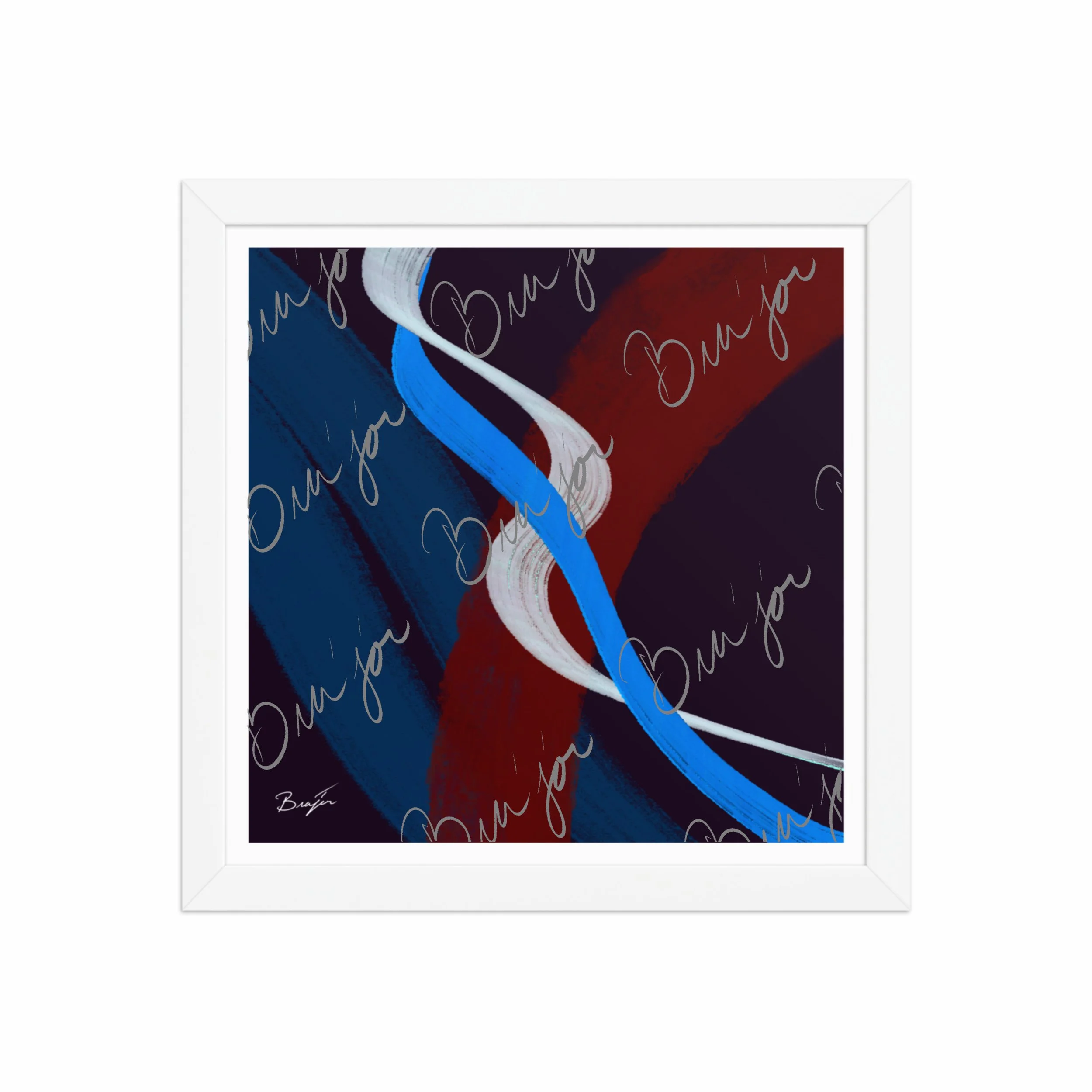 Framed Artwork - Title: Roads Ahead