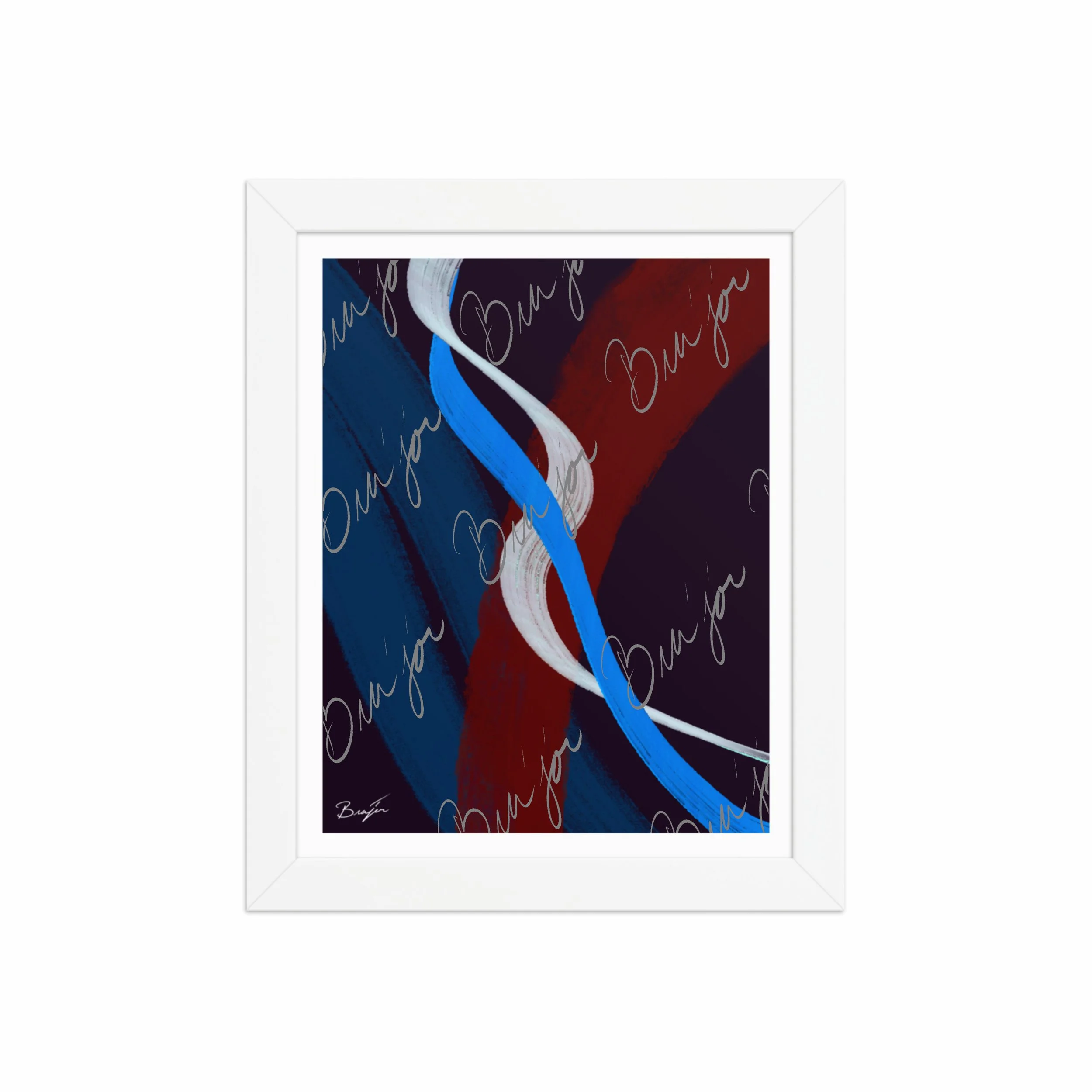 Framed Artwork - Title: Roads Ahead