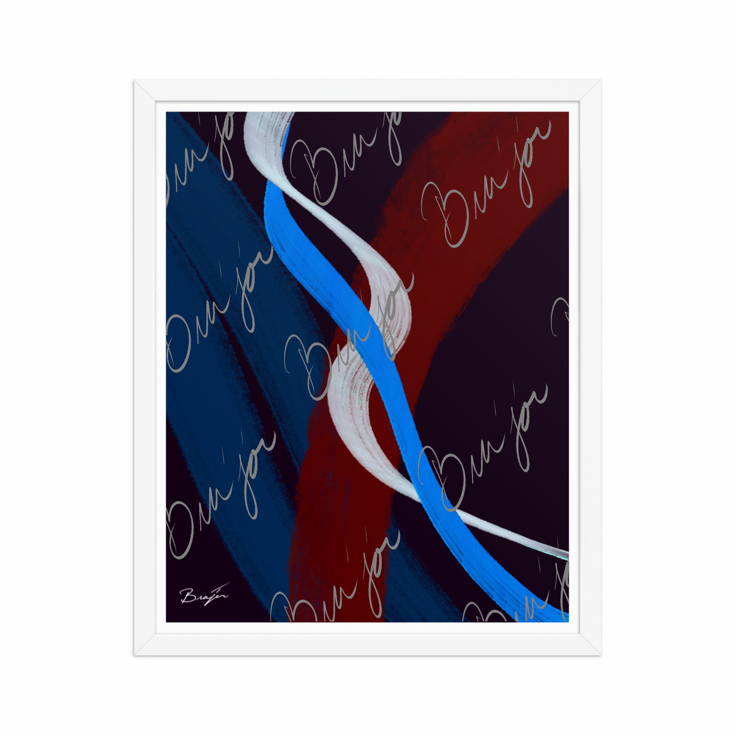 Framed Artwork - Title: Roads Ahead