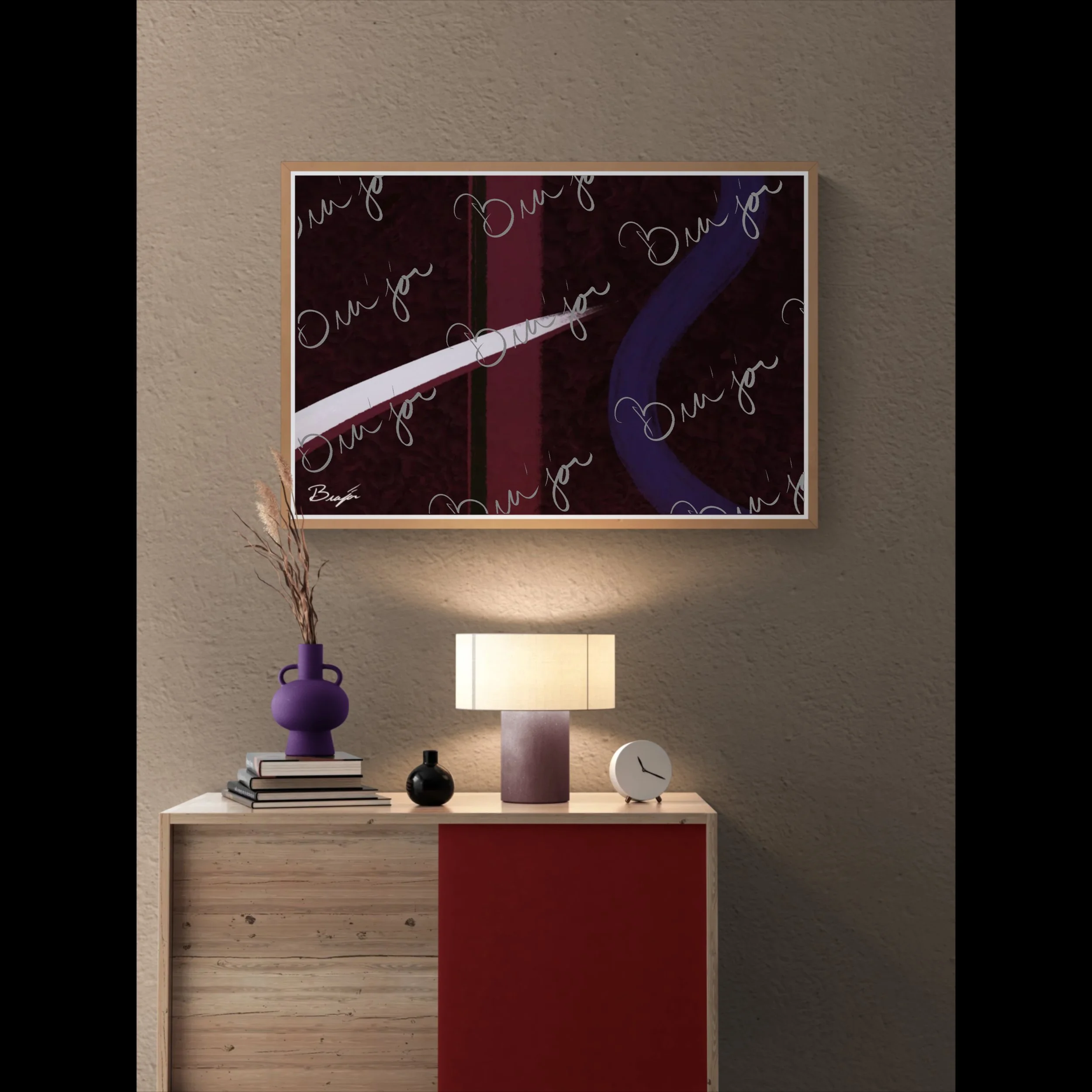 Framed Artwork - Title: The Walk