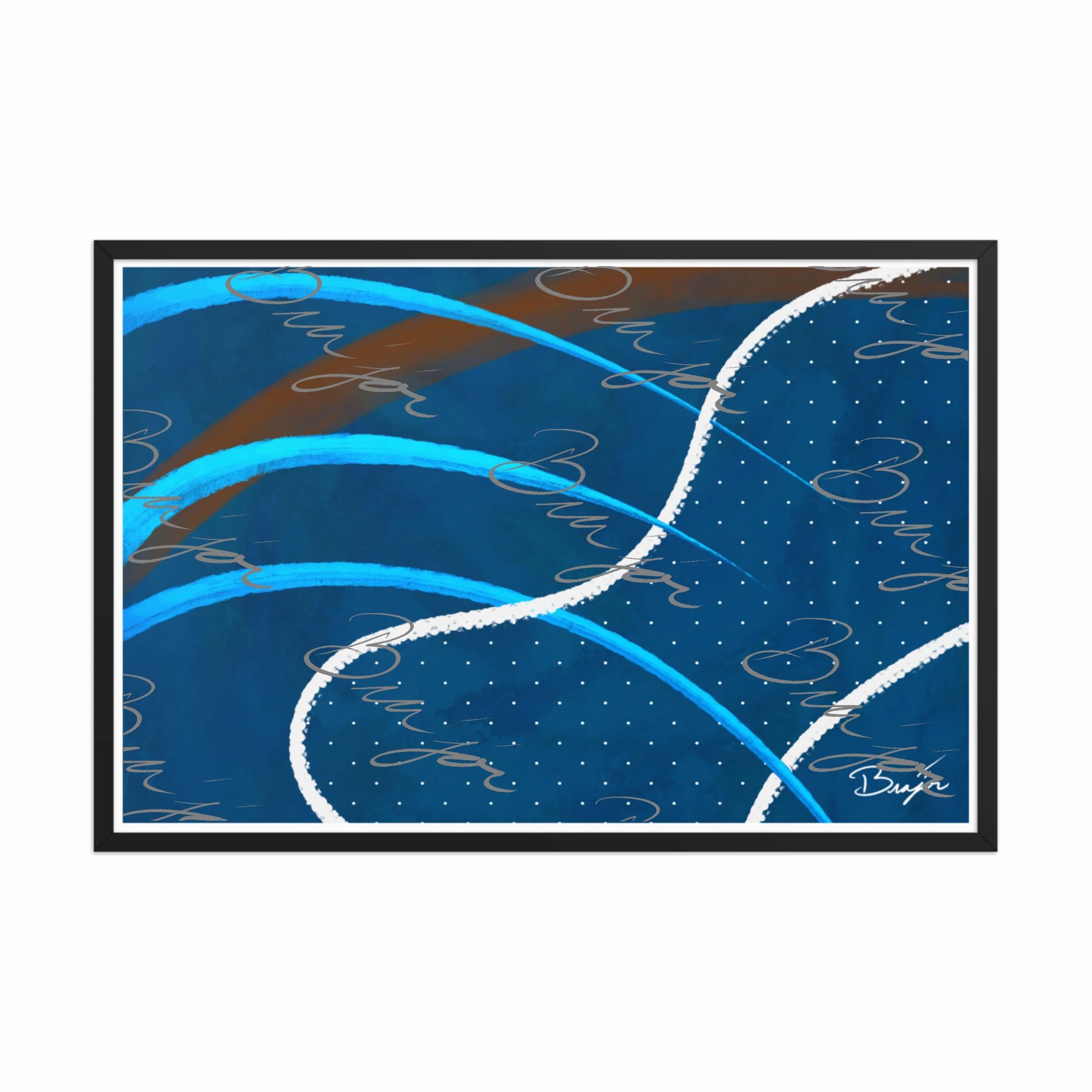 Framed Artwork - Title: Surface