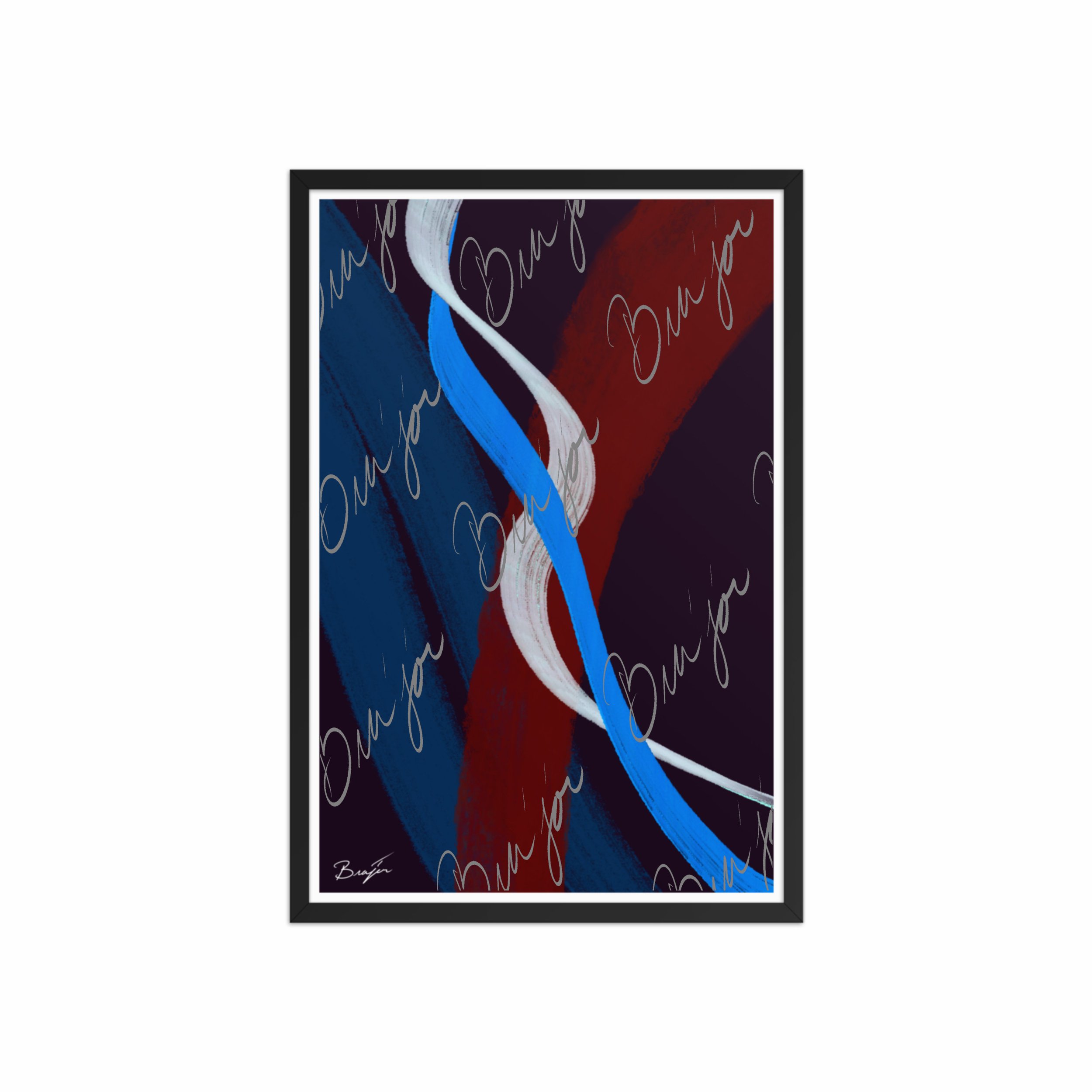 Framed Artwork - Title: Roads Ahead