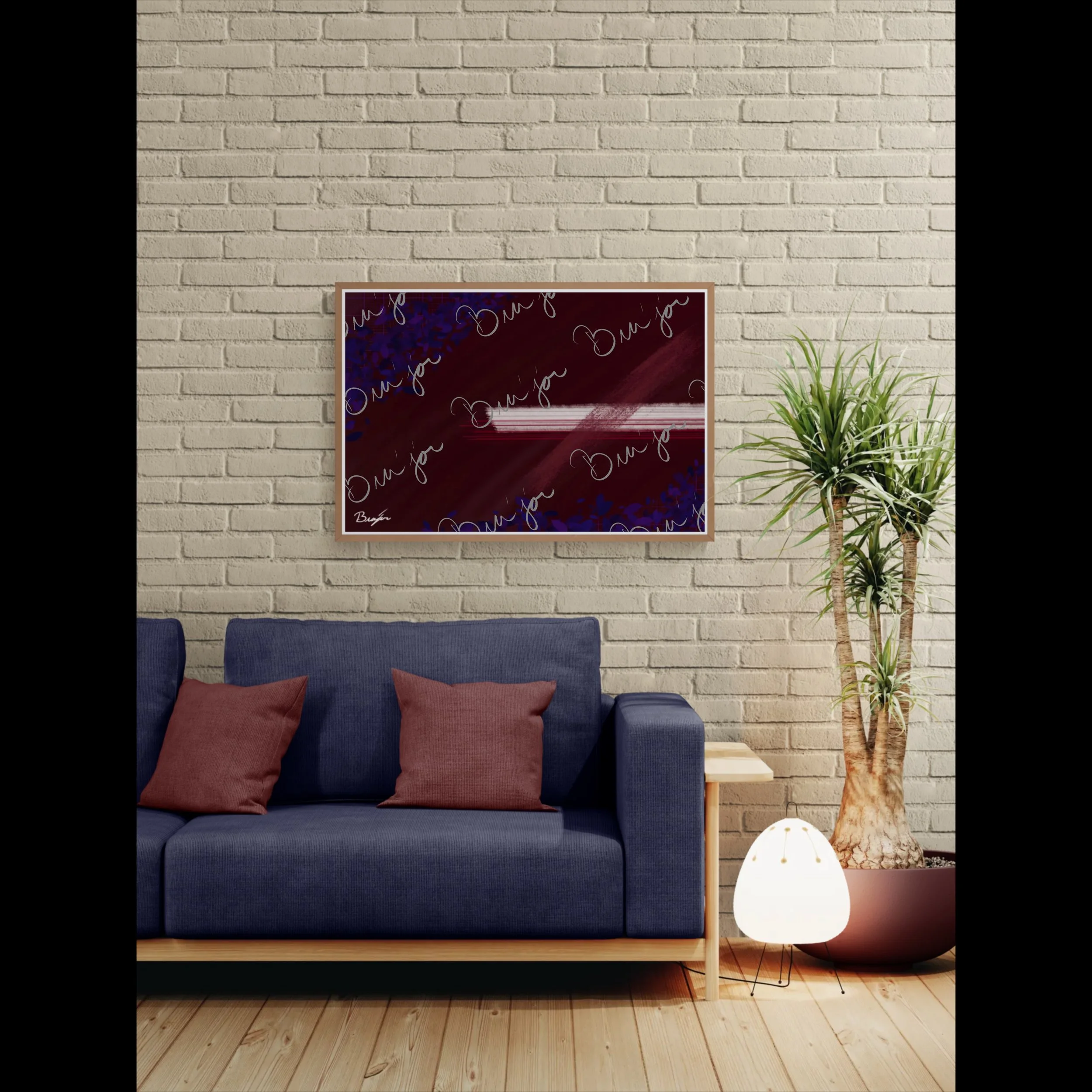 Framed Artwork - Title: Guarded