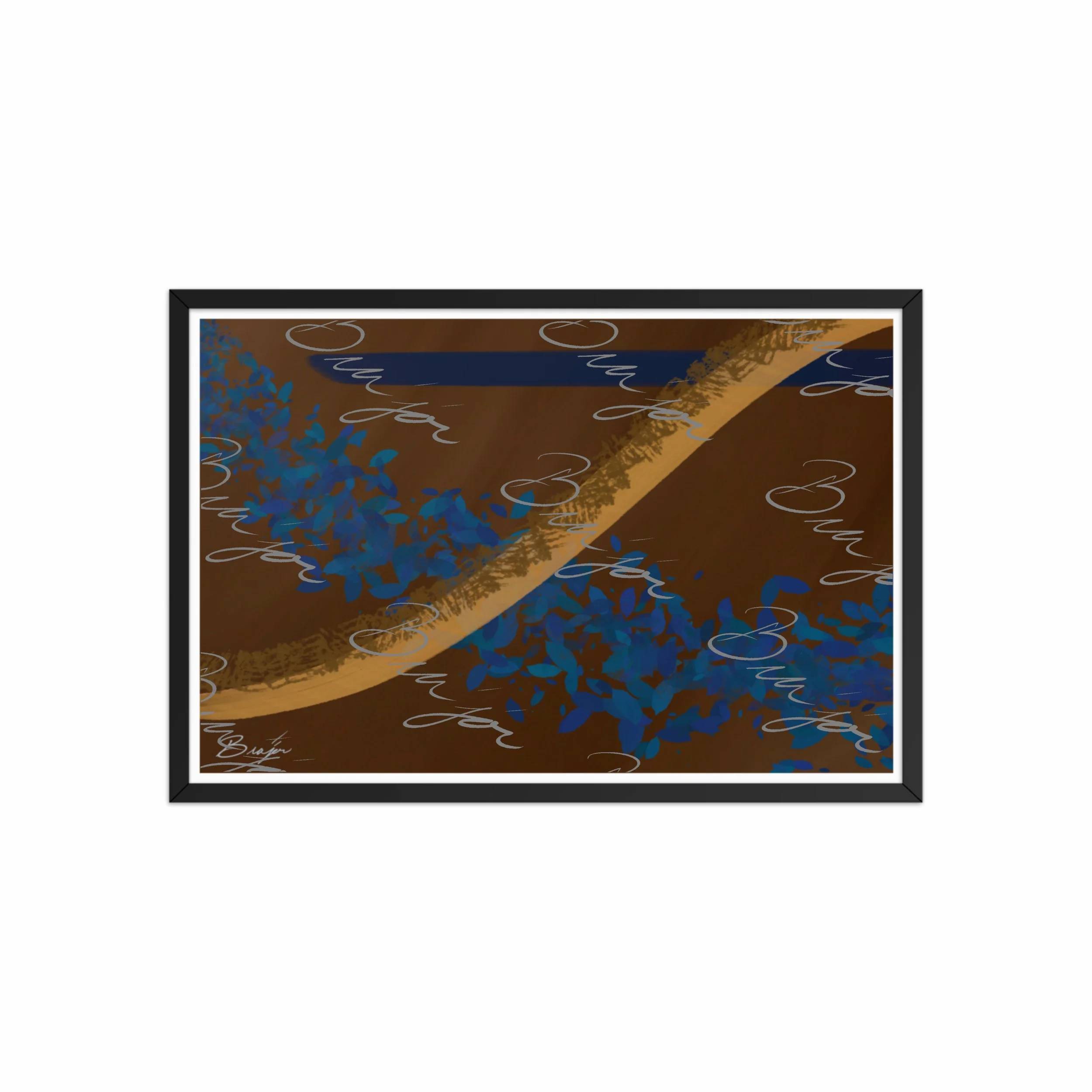 Framed Artwork - Title: Shower