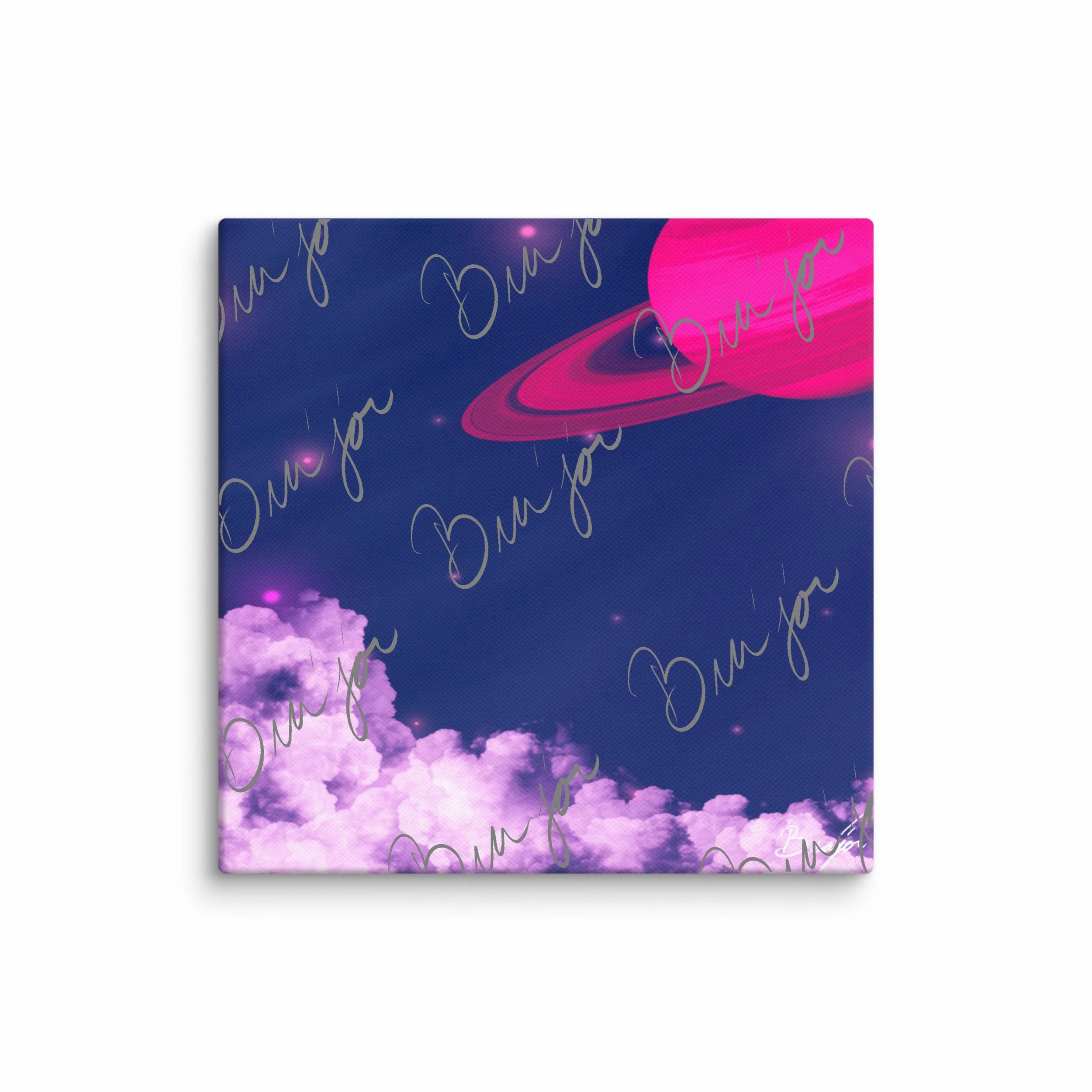 Canvas Wall Art - Title: Pink Space