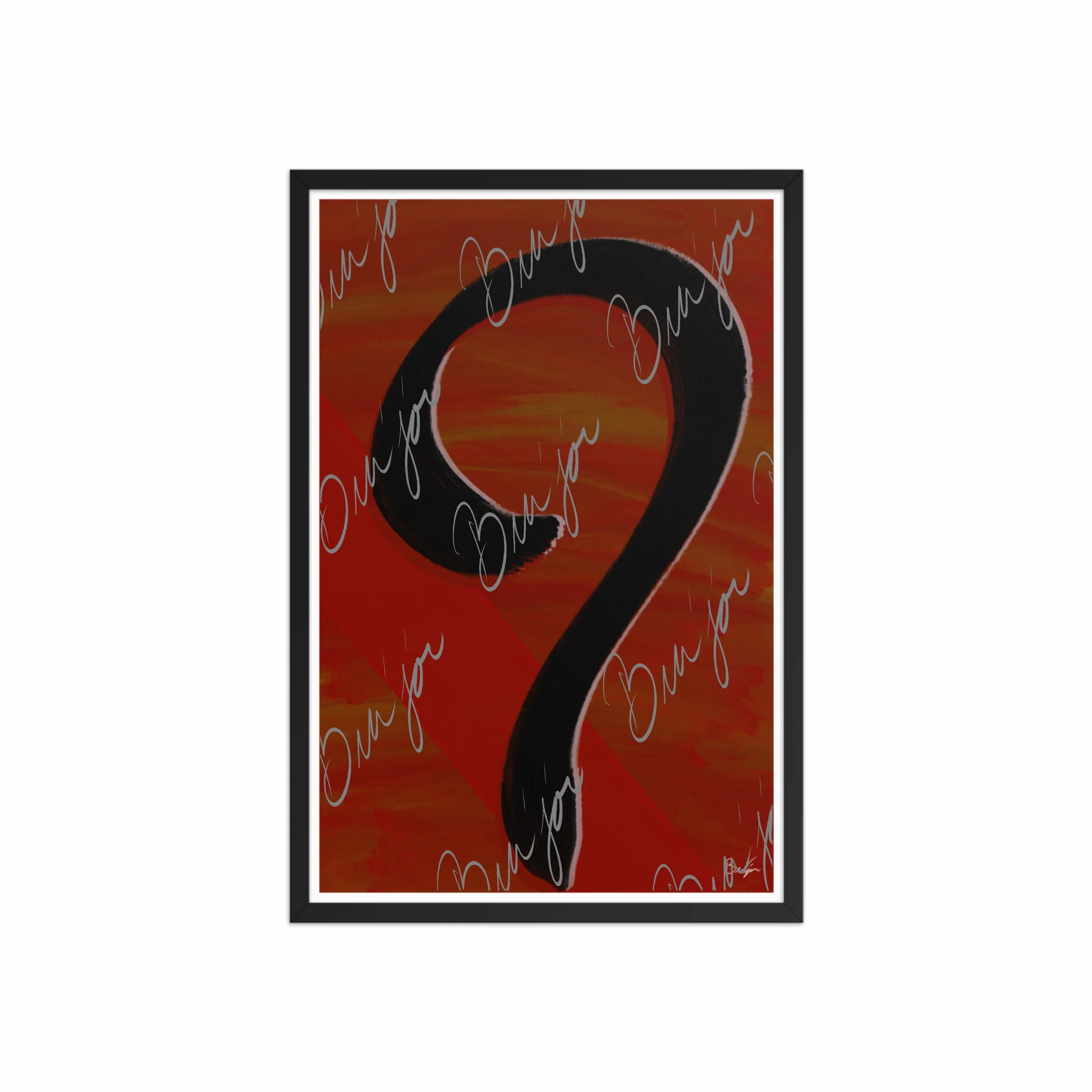 Framed Artwork - Title: Unanswered