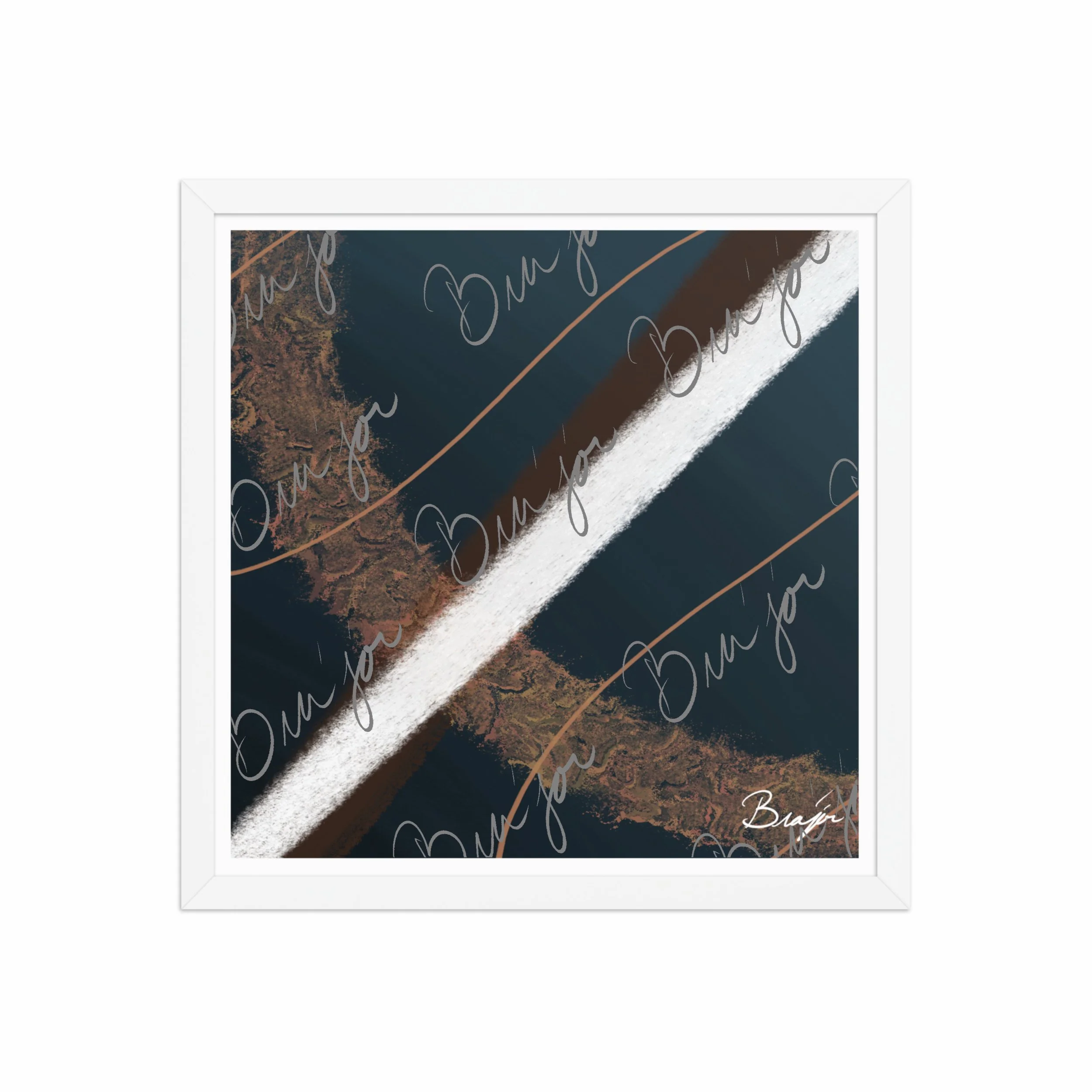 Framed Artwork - Title: Down