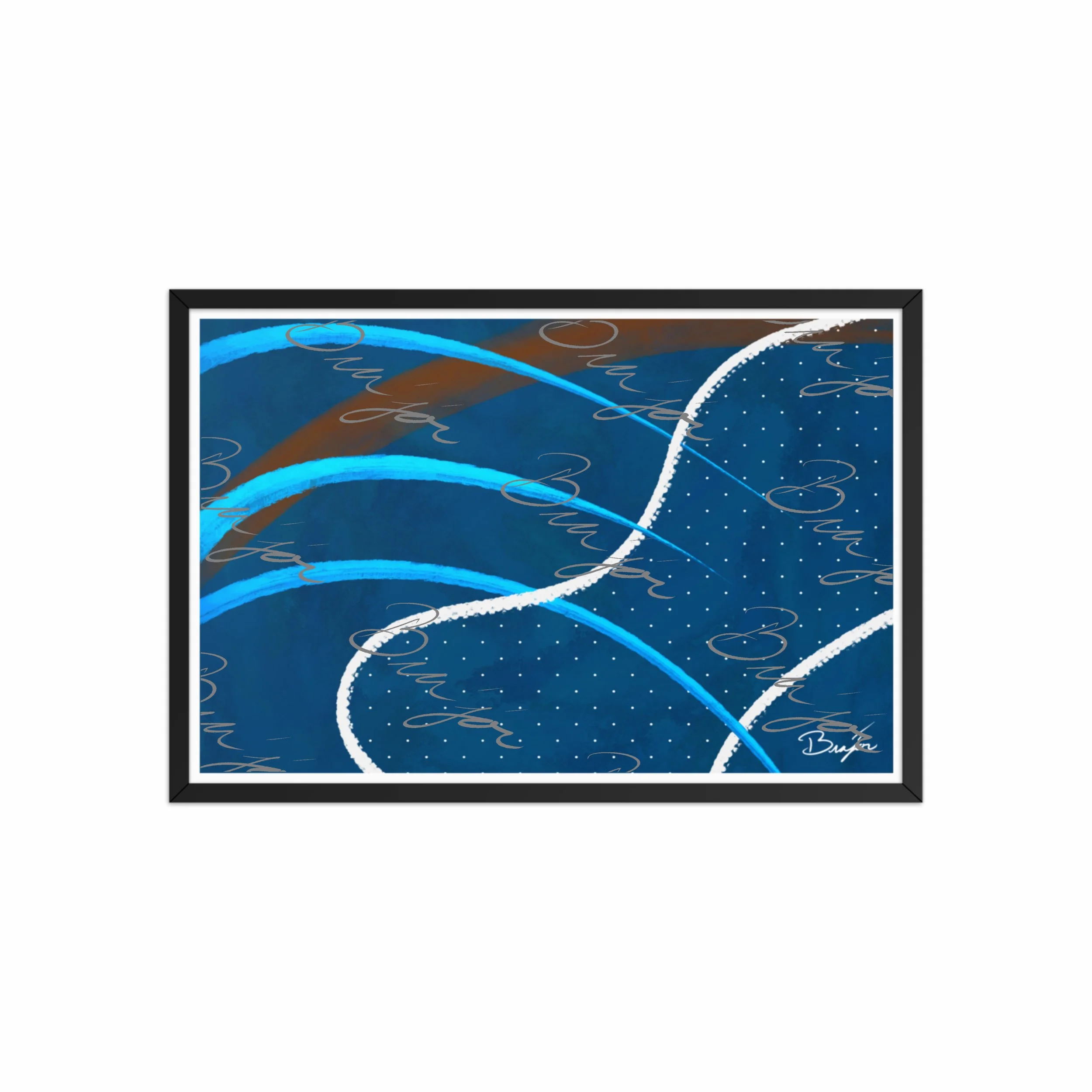 Framed Artwork - Title: Surface