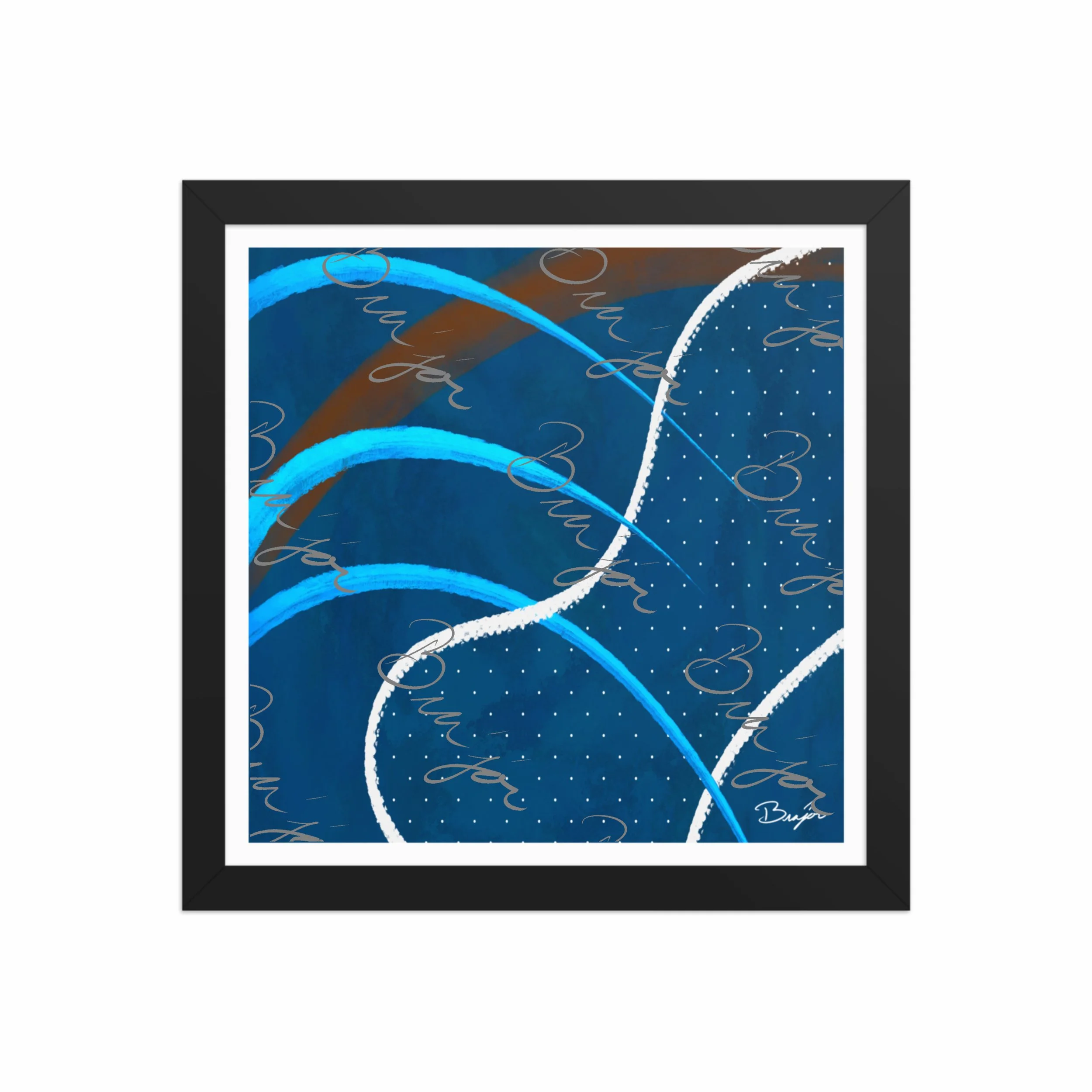 Framed Artwork - Title: Surface