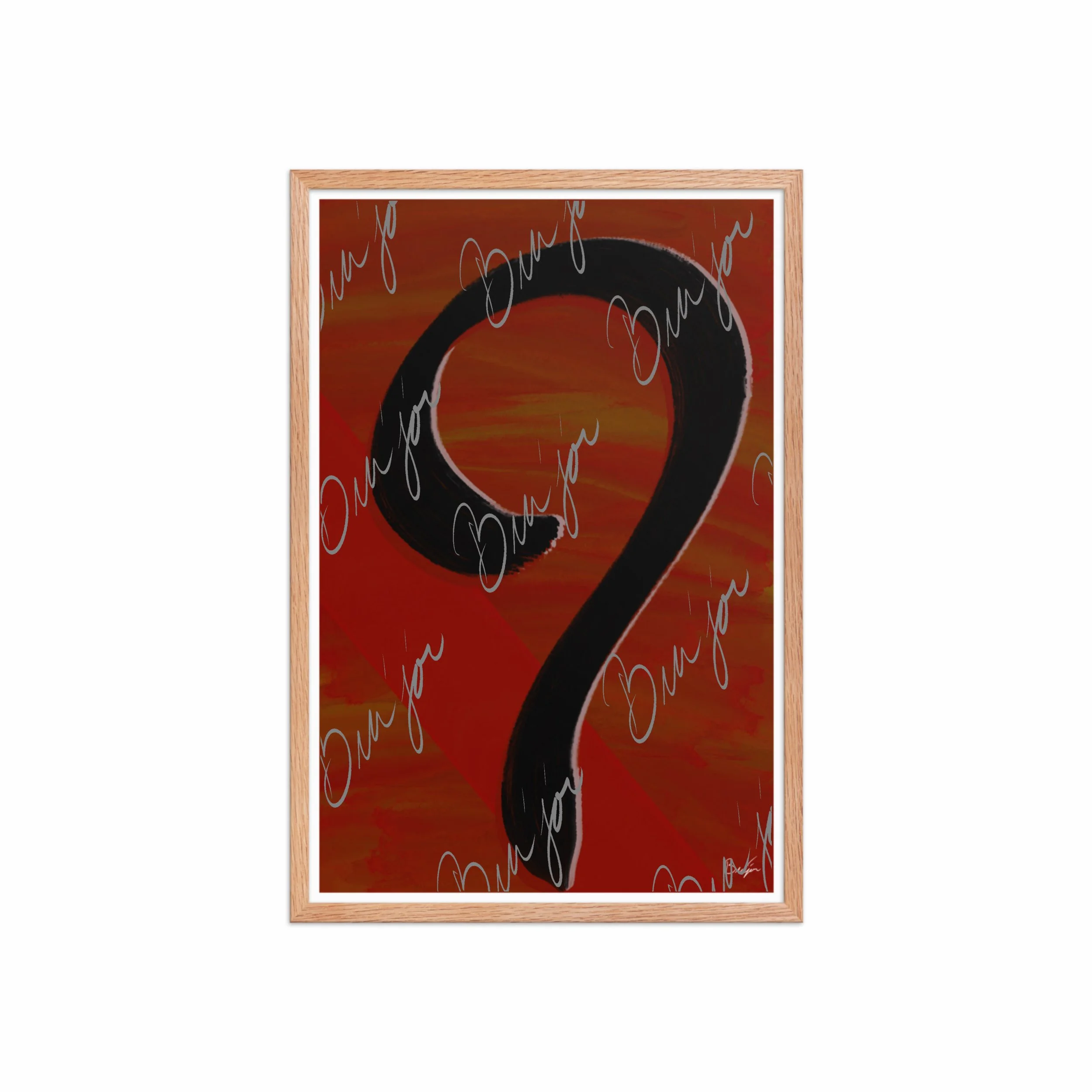 Framed Artwork - Title: Unanswered