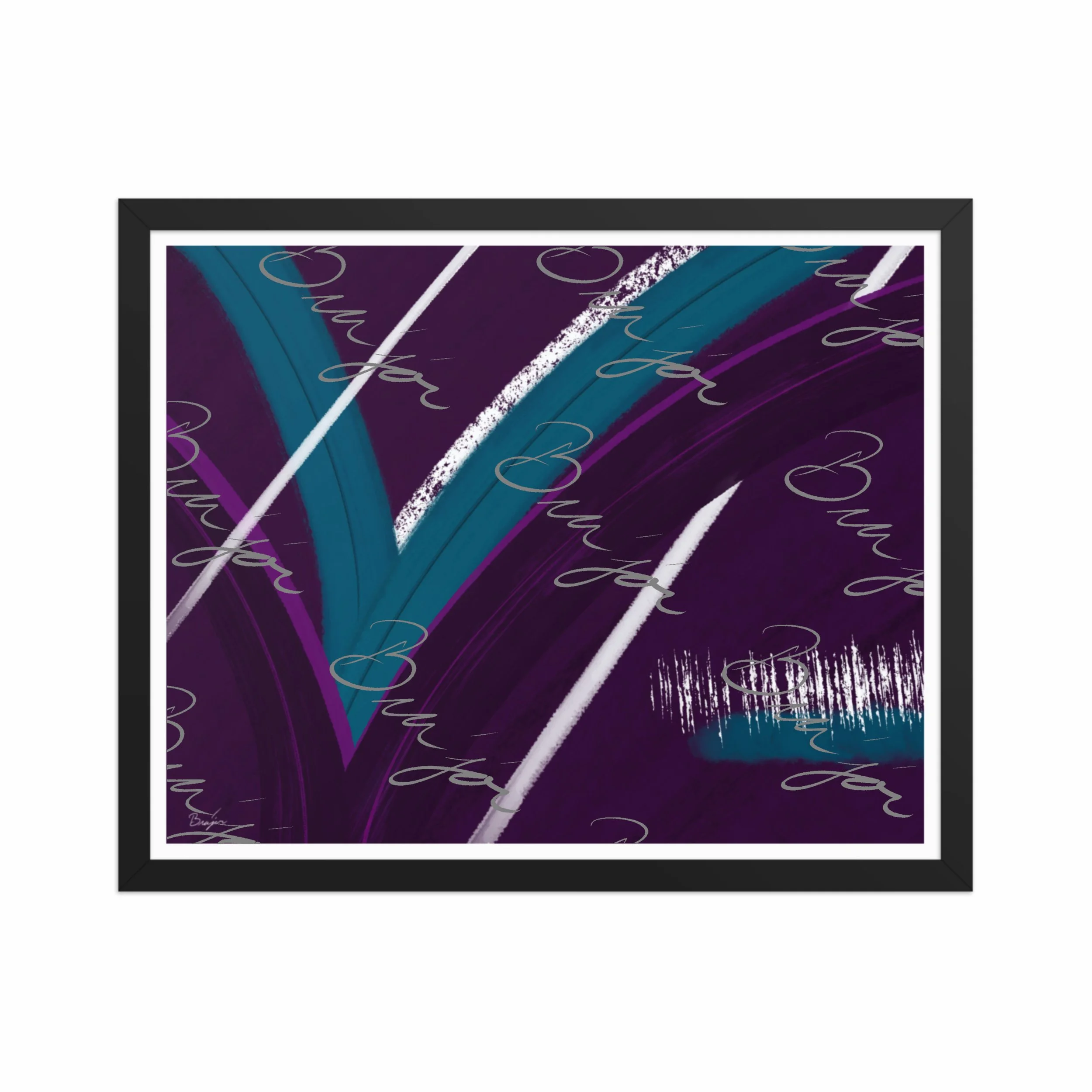 Framed Artwork - Title: Withdraw