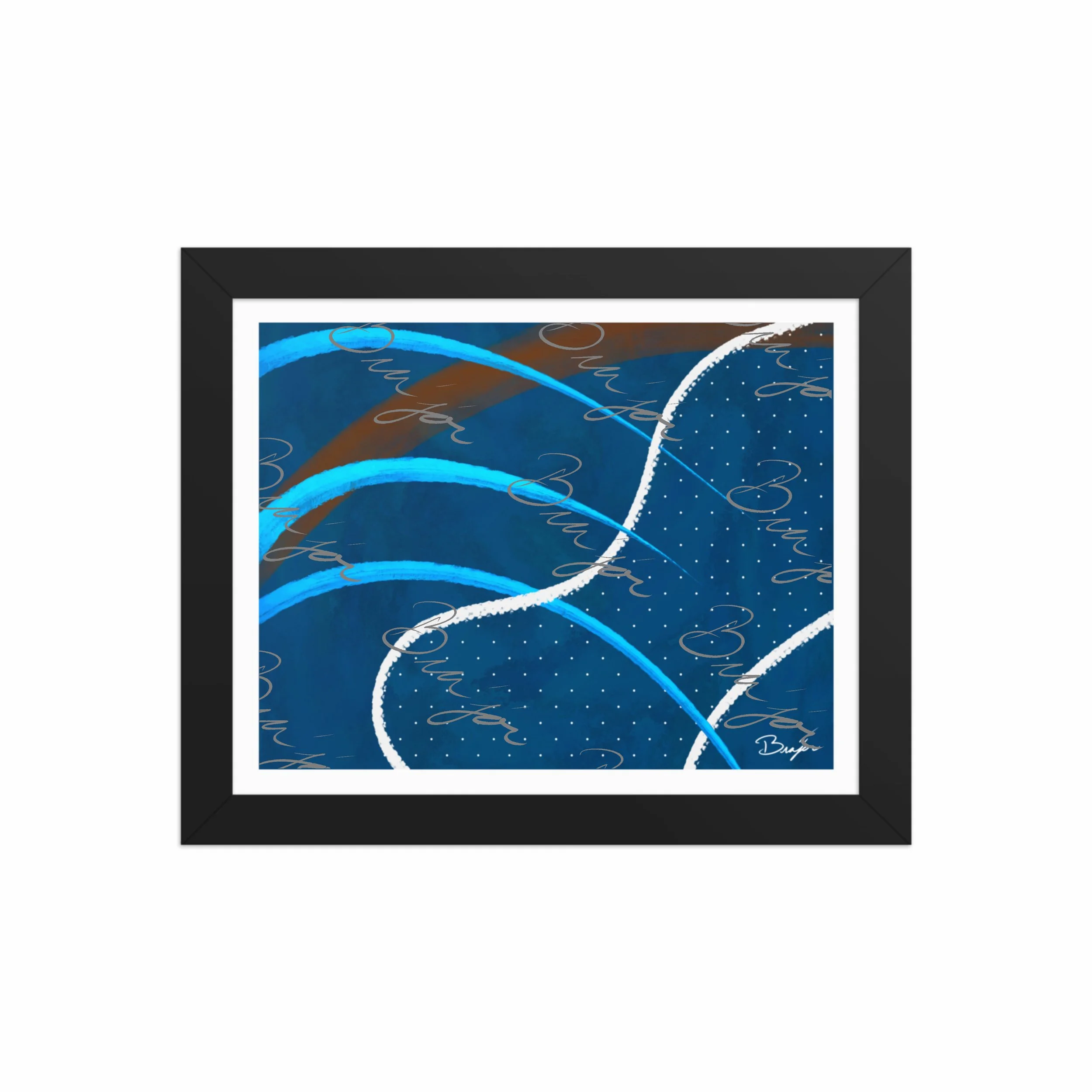 Framed Artwork - Title: Surface
