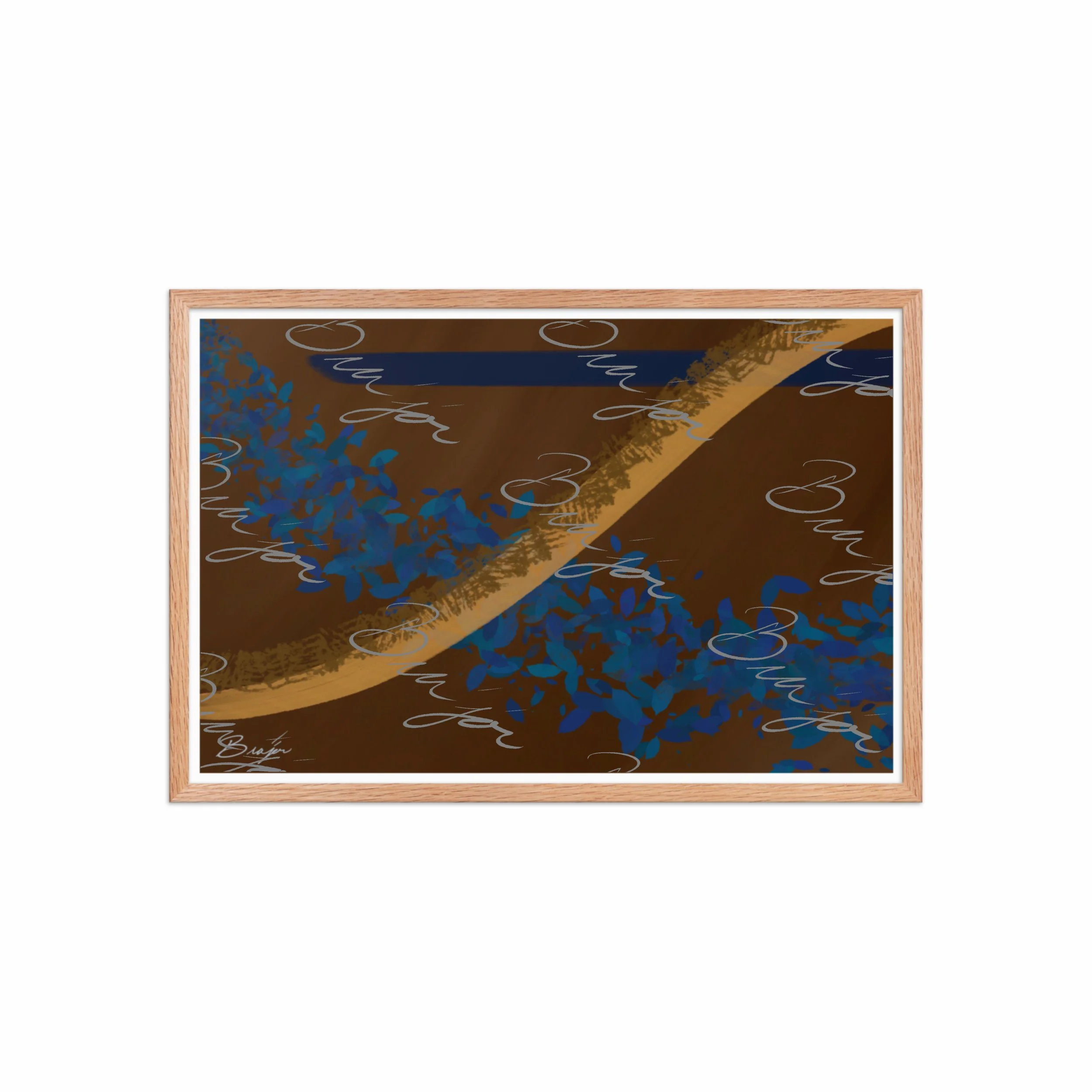 Framed Artwork - Title: Shower