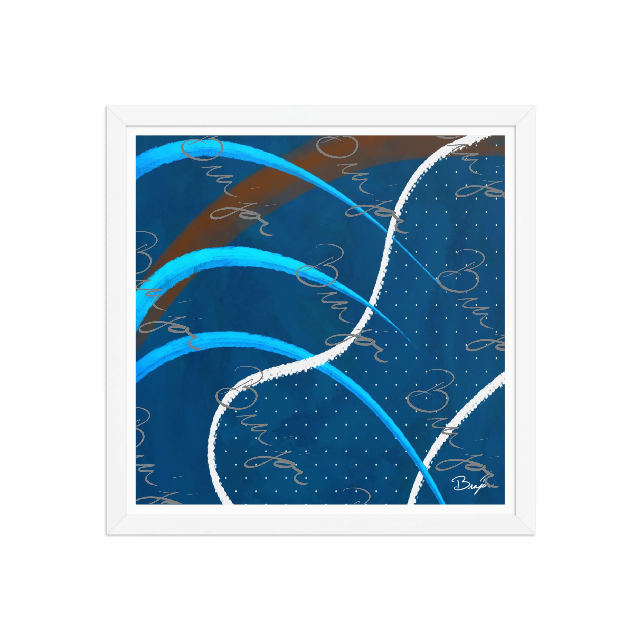 Framed Artwork - Title: Surface