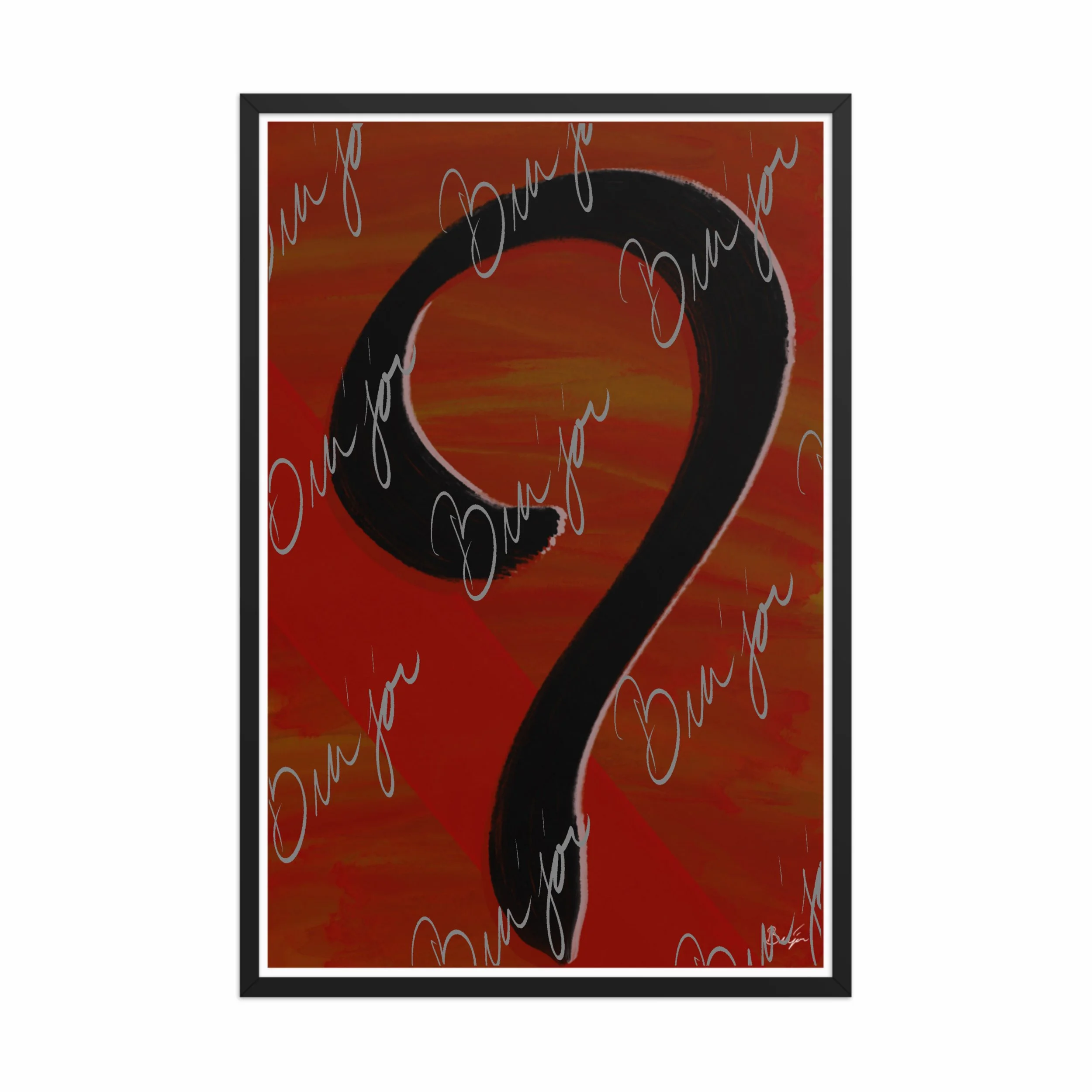 Framed Artwork - Title: Unanswered